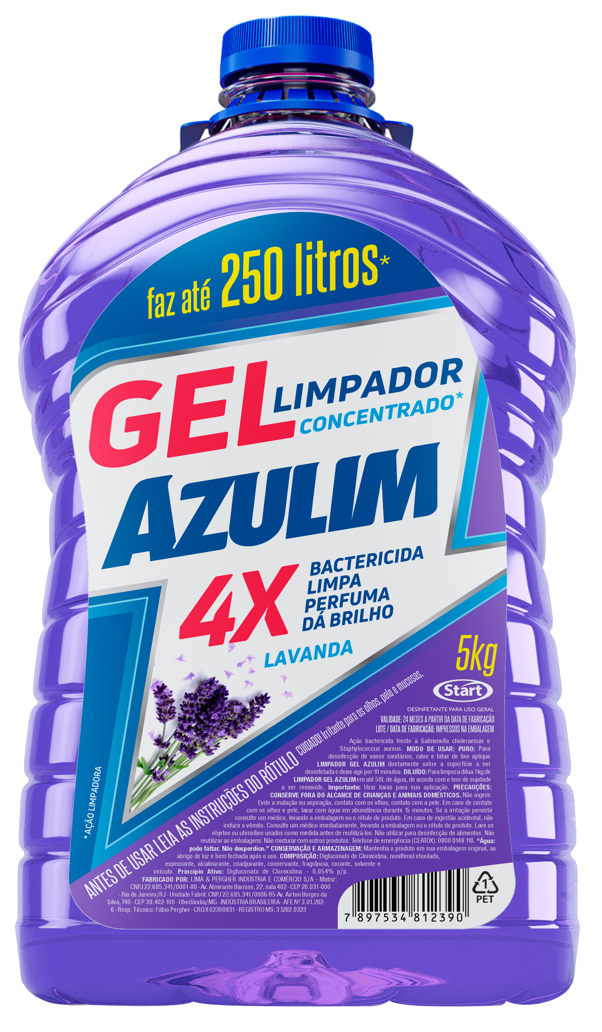AZULIM GEL CLEANER 4X5KG LAVENDER