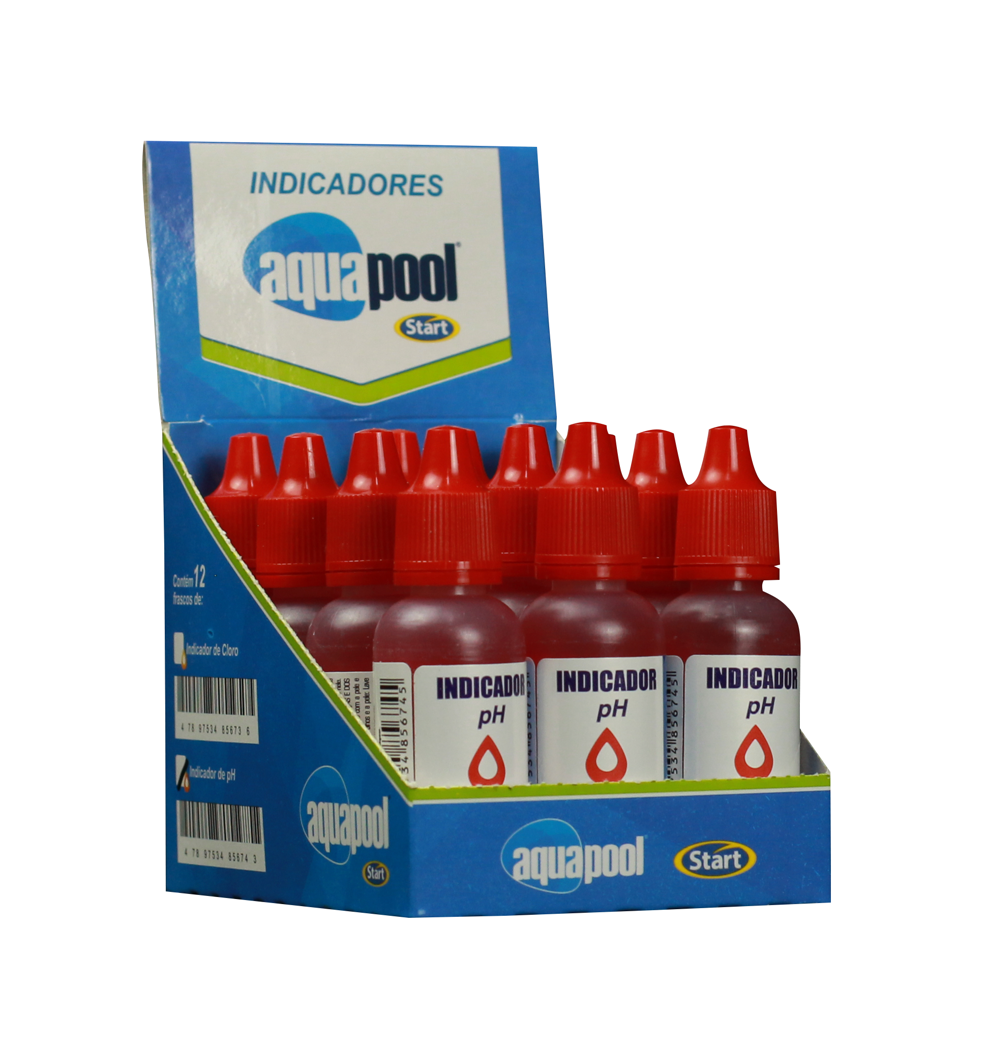 AQUAPOOL SOLUÇÃO 1 P/ ANÁLISE PH 12X23ML
