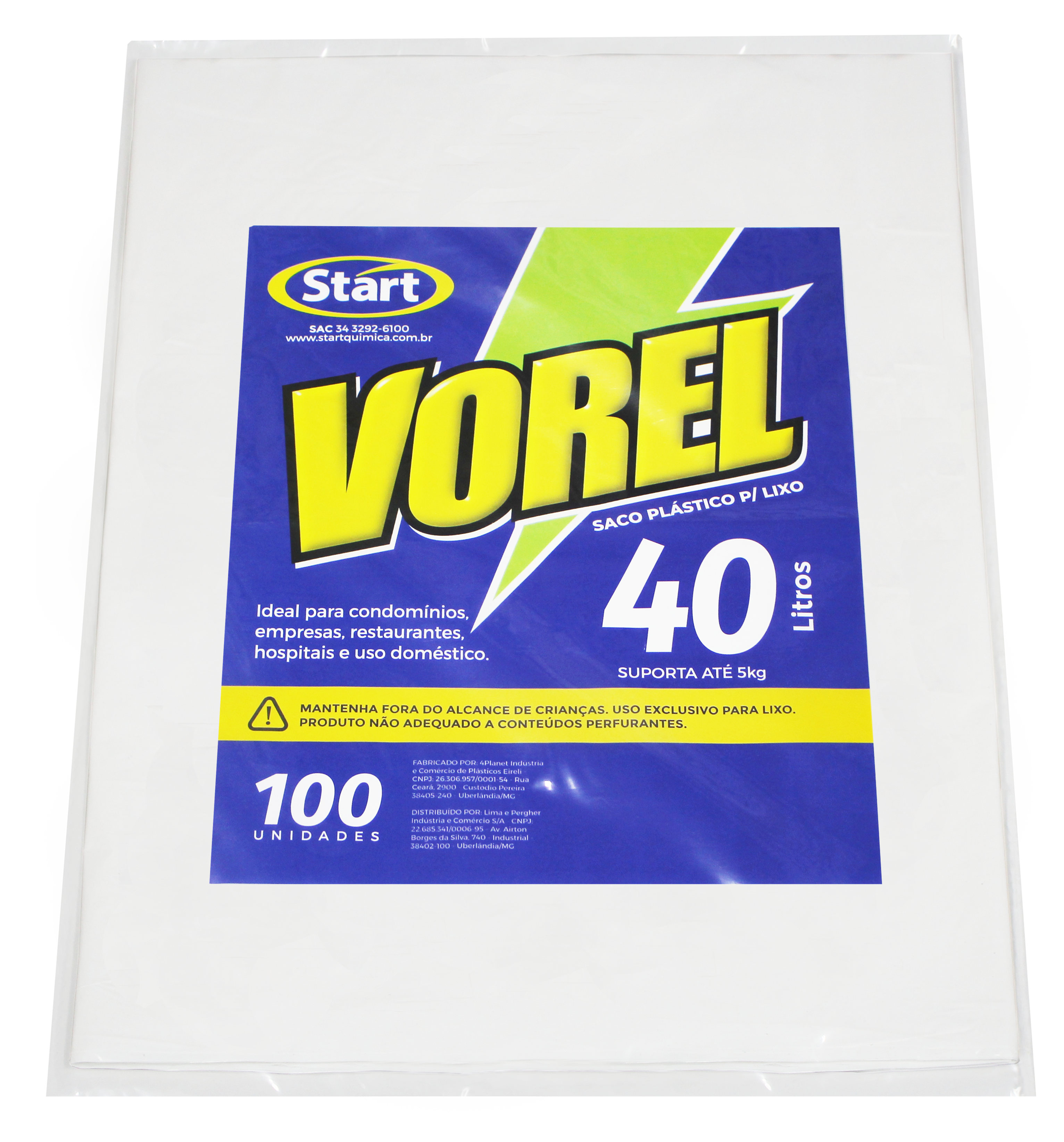 SACO DE BASURA LECHOSO 40L 59X57X0,05 100X1 VOREL