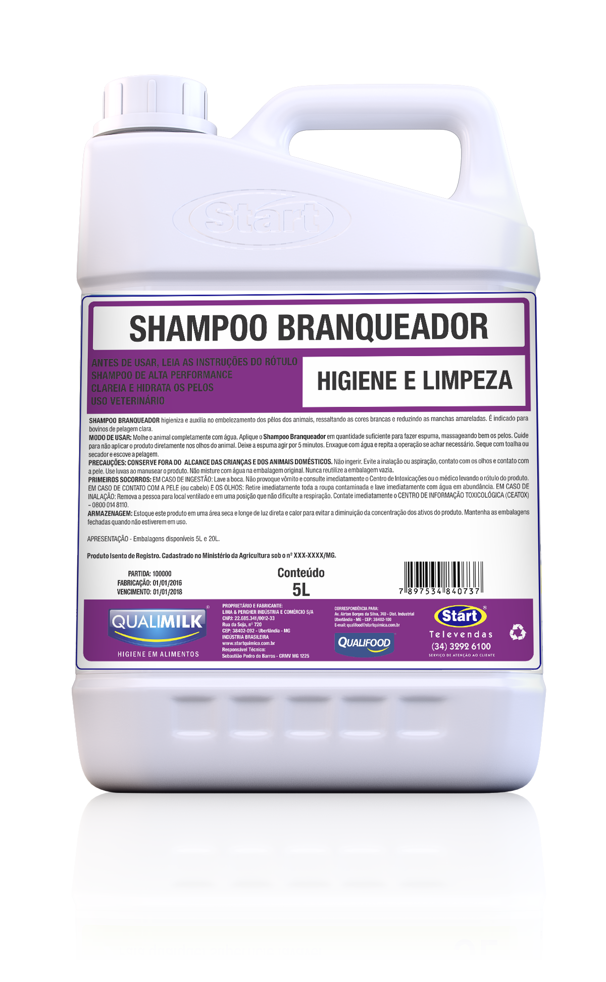 CHAMPÚ BLANQUEADOR 5L QUALIMILKD