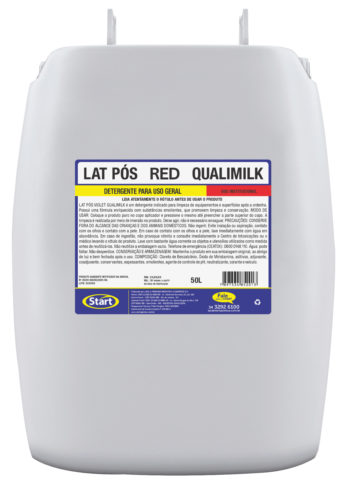 LAT POST ROJO QUALIMILK 50L