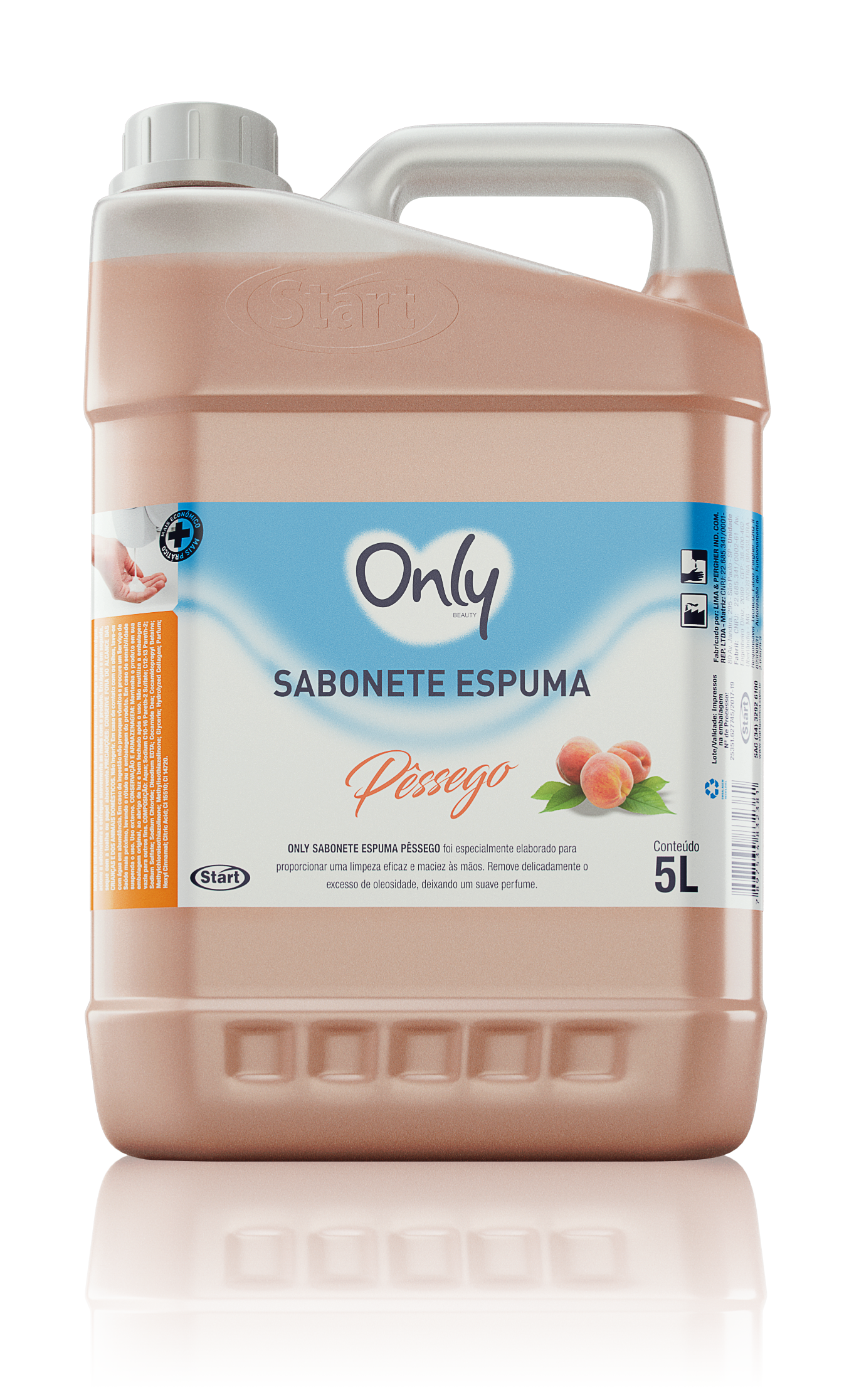 JABÓN LÍQUIDO ONLY ESPUMA DURAZNO