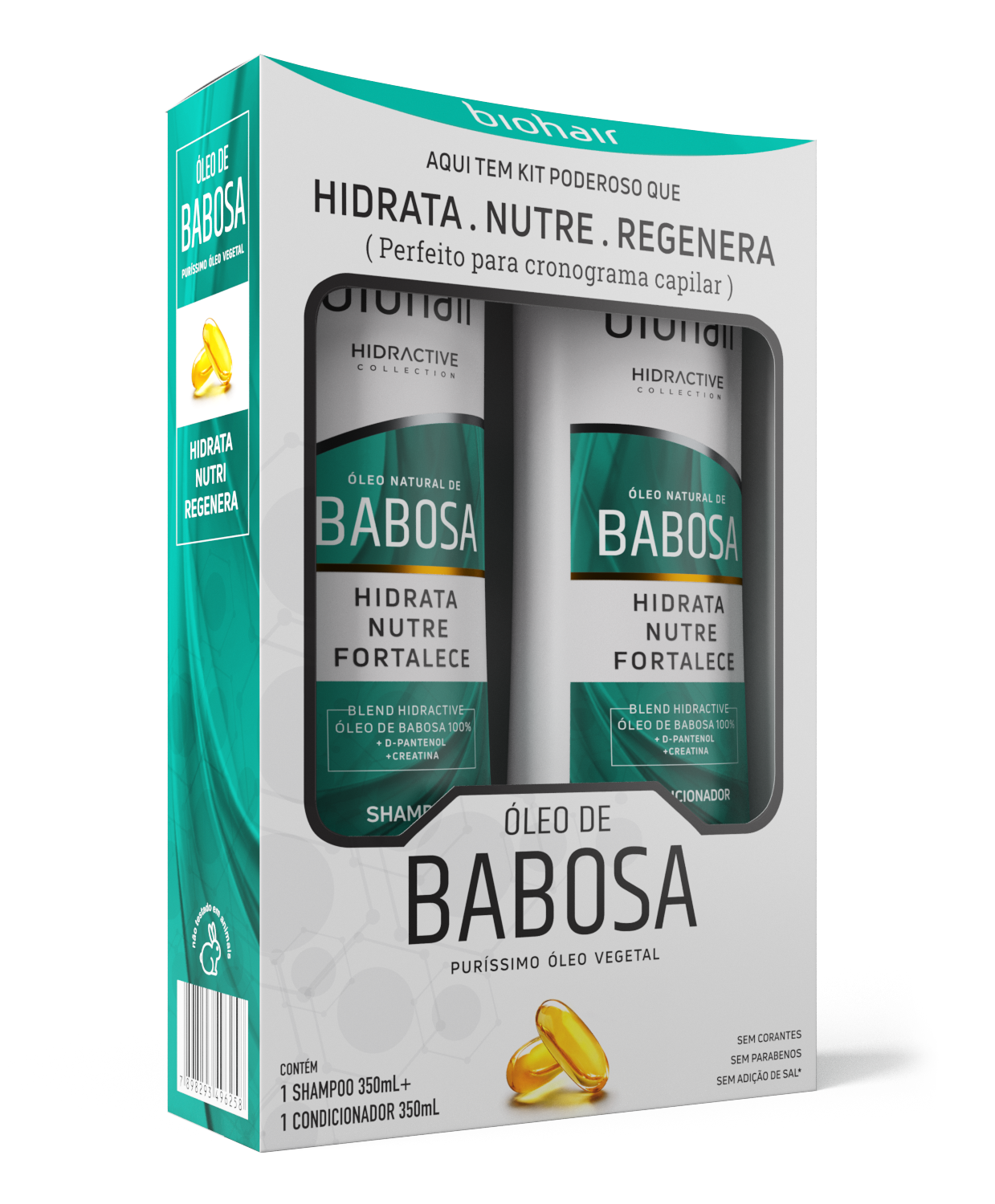 BIOHAIR HIDRACTIVE KIT CHAMPÚ/ACONDICIONADOR CON ALOE VERA