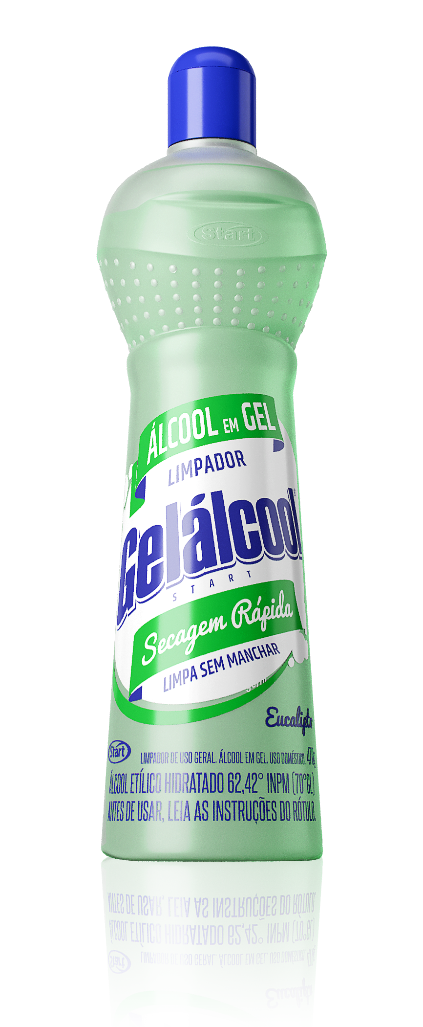 Gel Alcohol 62,4ºINPM Multiuso 470g Eucalipto
