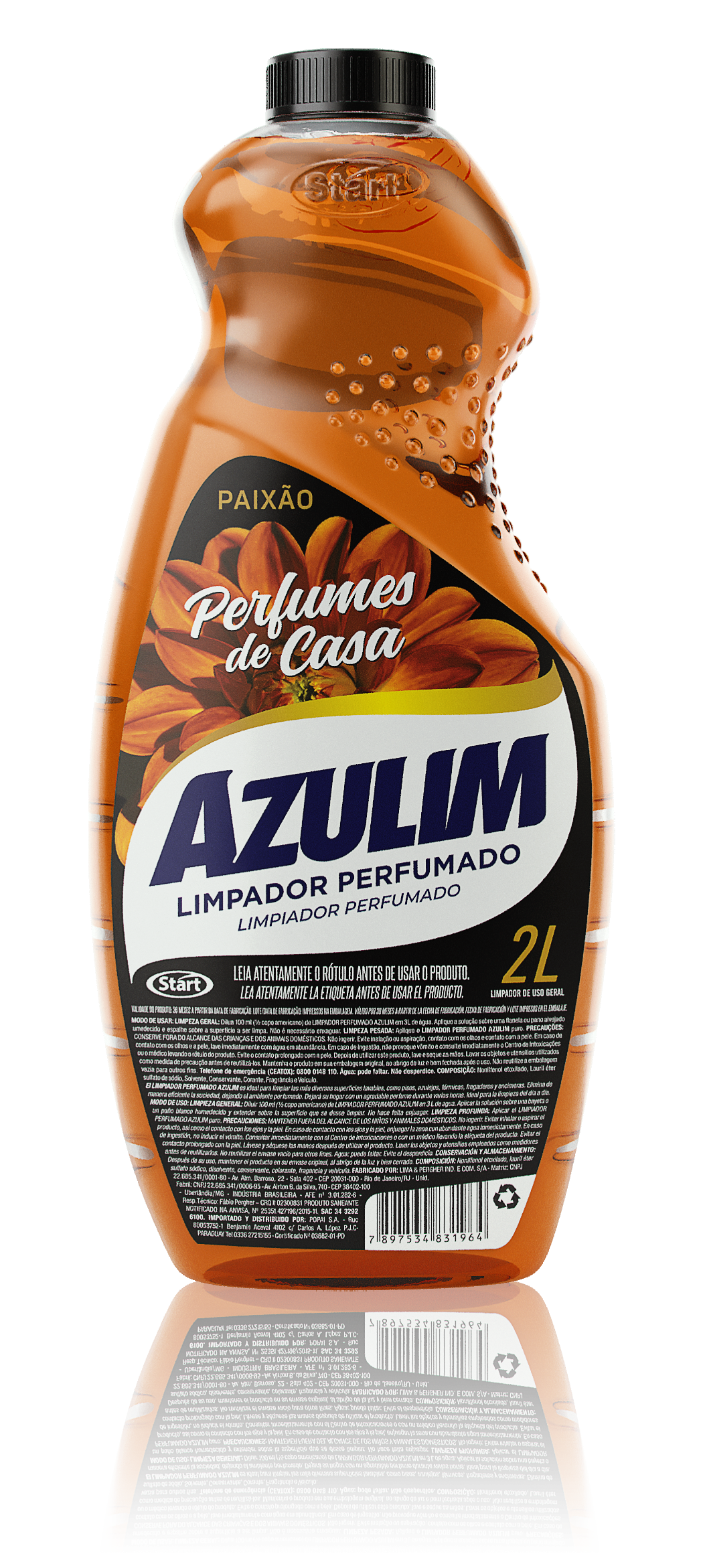 LIMPIADOR PERFUMADO AZULIM PASIÓN 6X2L