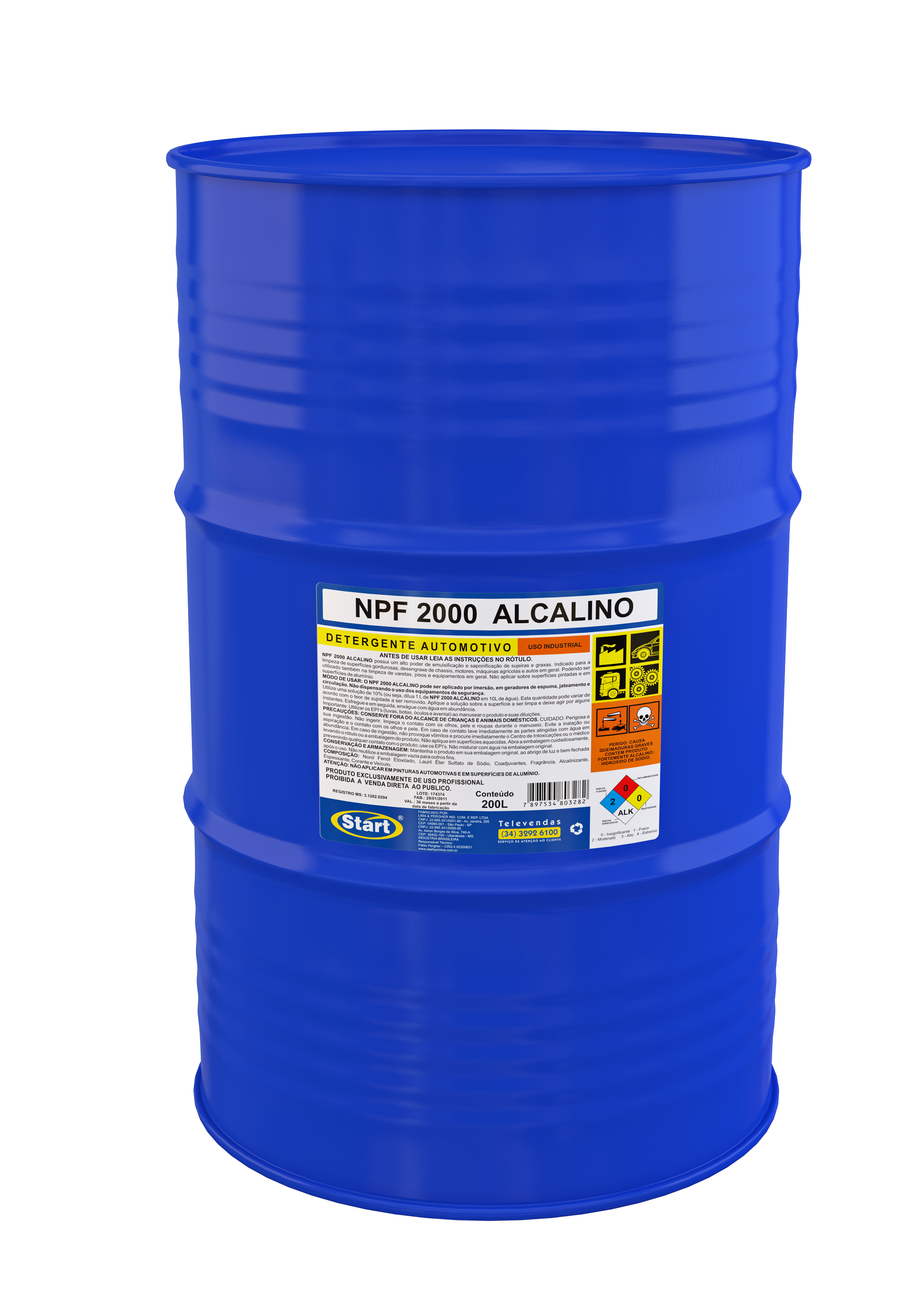 NPF 2000 ALCALINO 200L TB