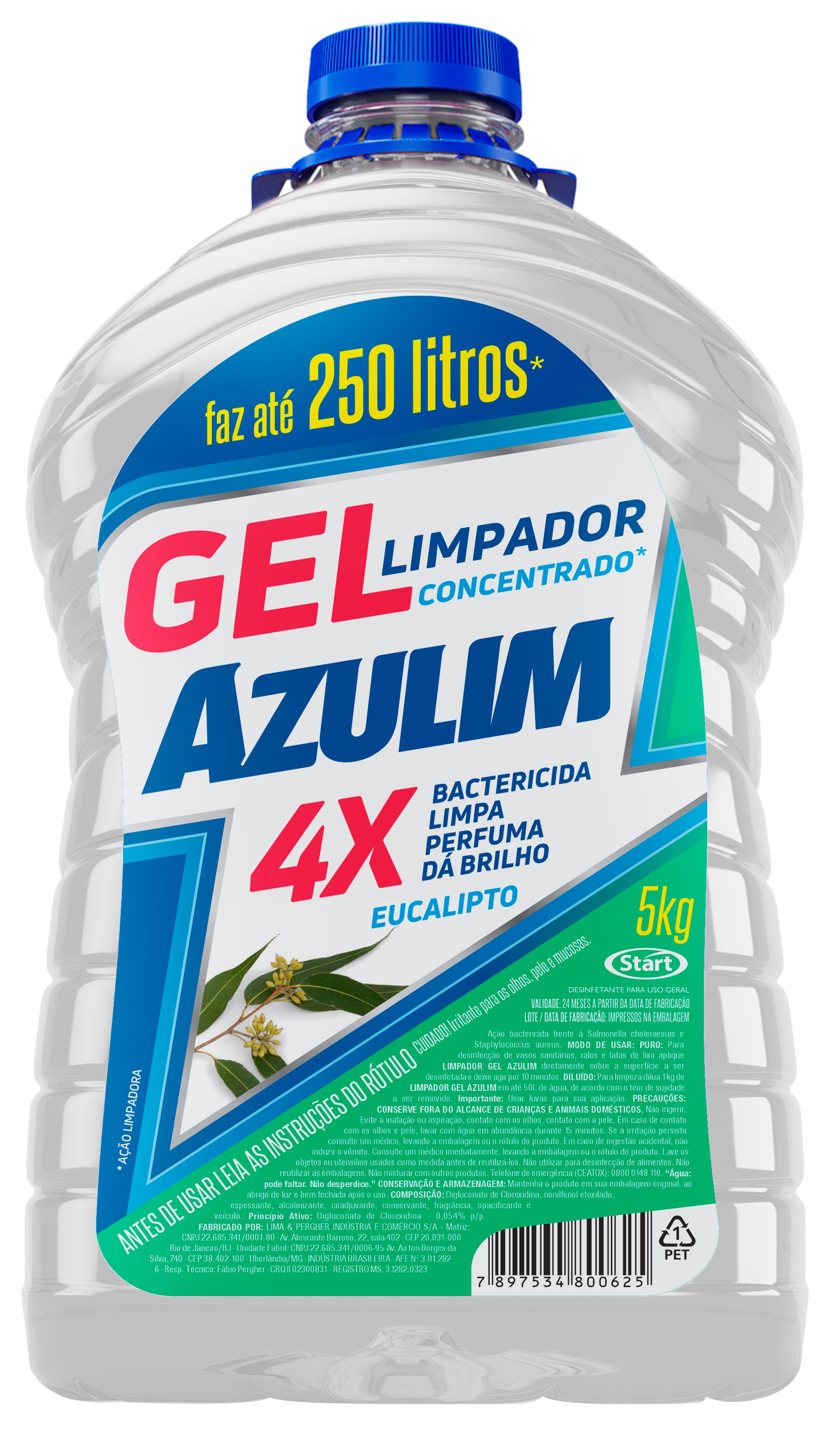 AZULIM GEL CLEANER 4X5KG EUCALYPTUS