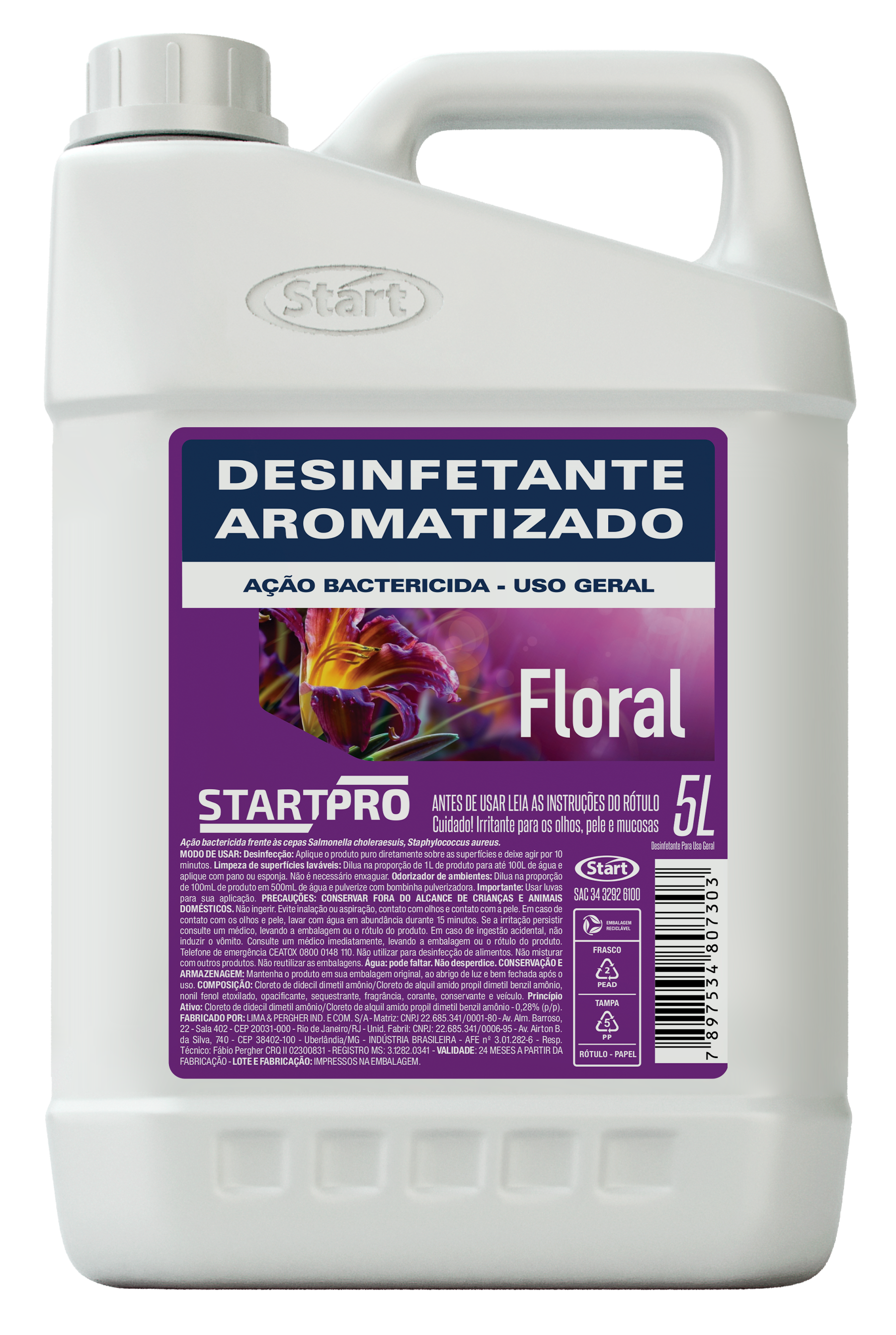 DESINF. AROMATIZADO FLORAL 4X5L