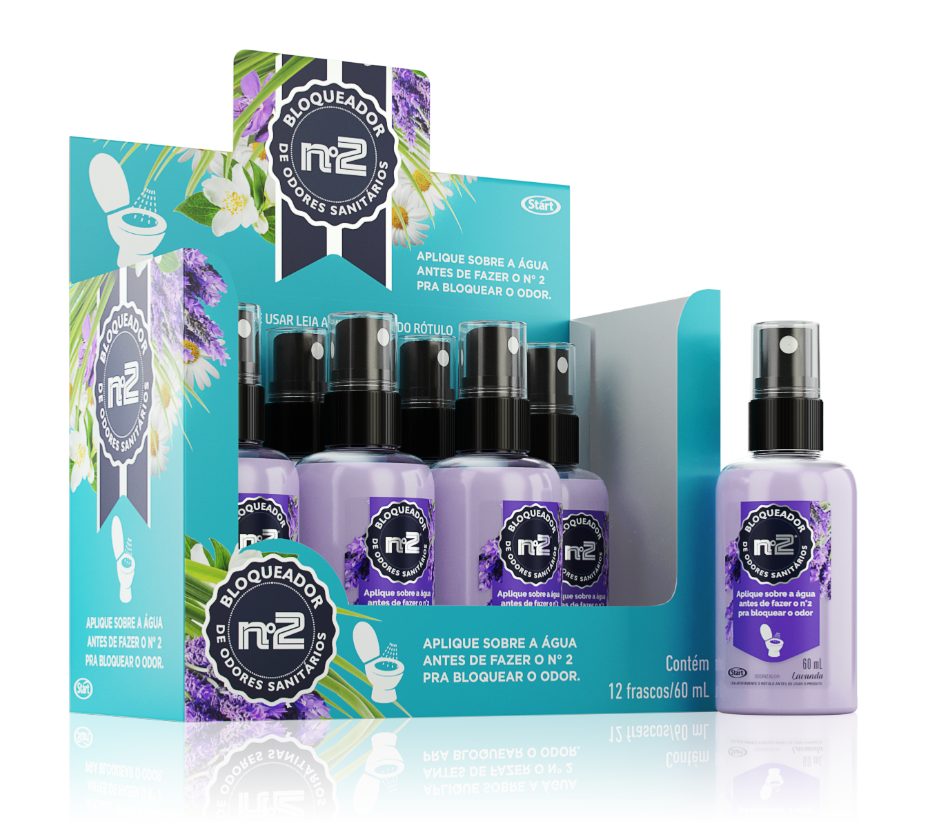 SANITARY ODOR BLOCKER N2 LAVENDER 12X60ML