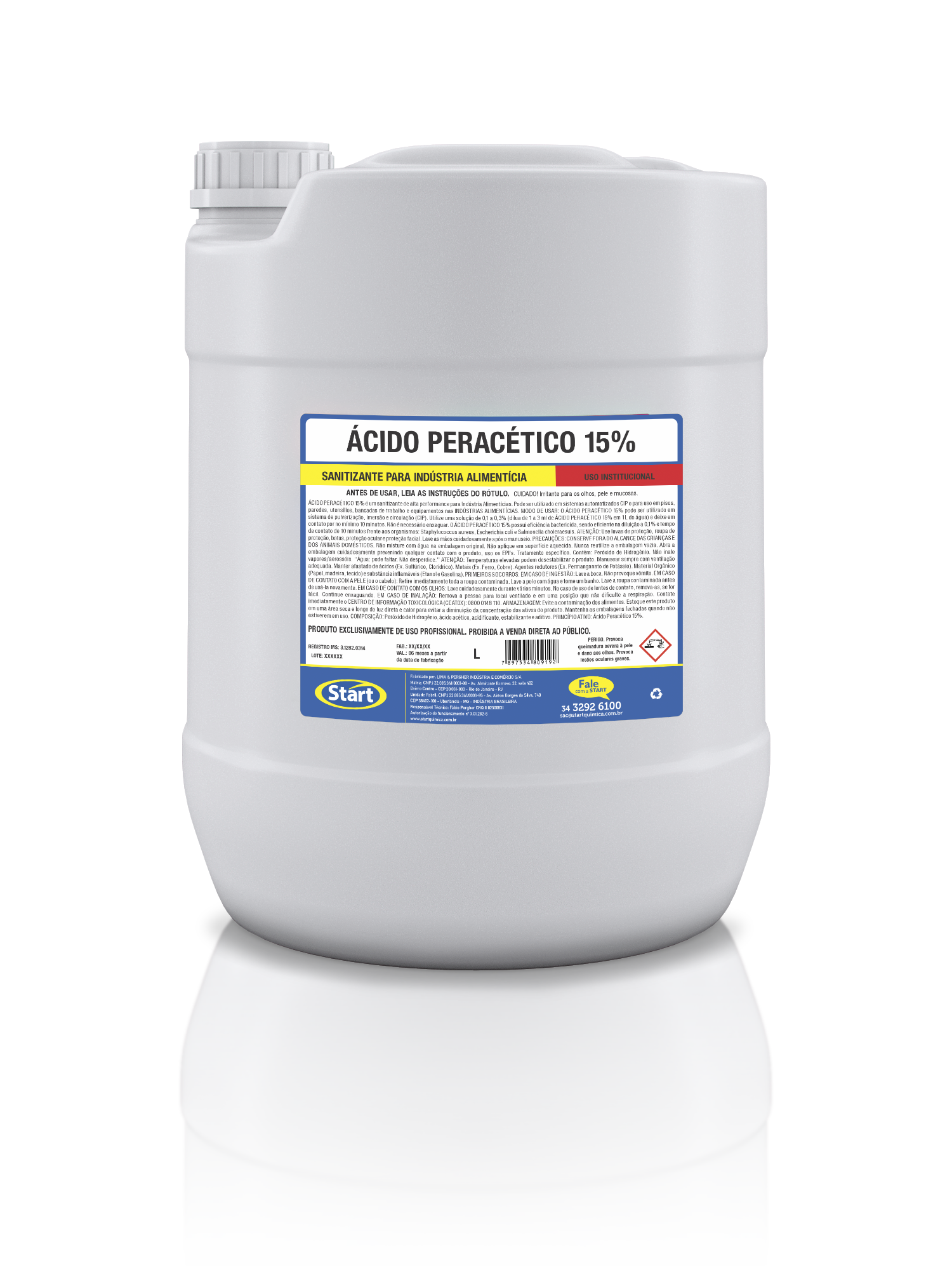 ÁCIDO PERACÉTICO 15% 20L QUALIMILK