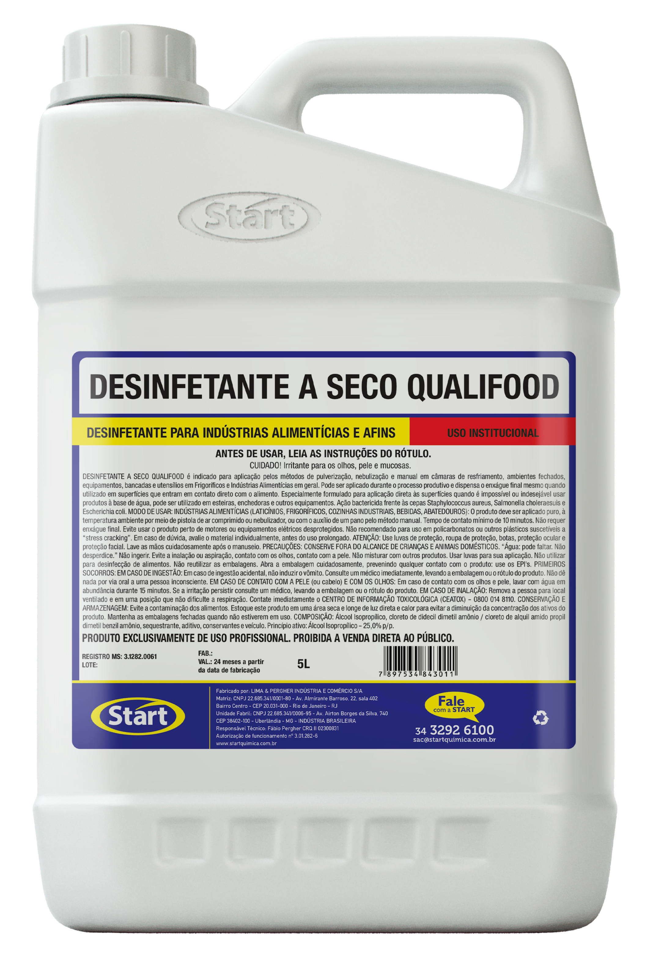 DESINFECTANTE EN SECO QUALIFOOD 4X5L