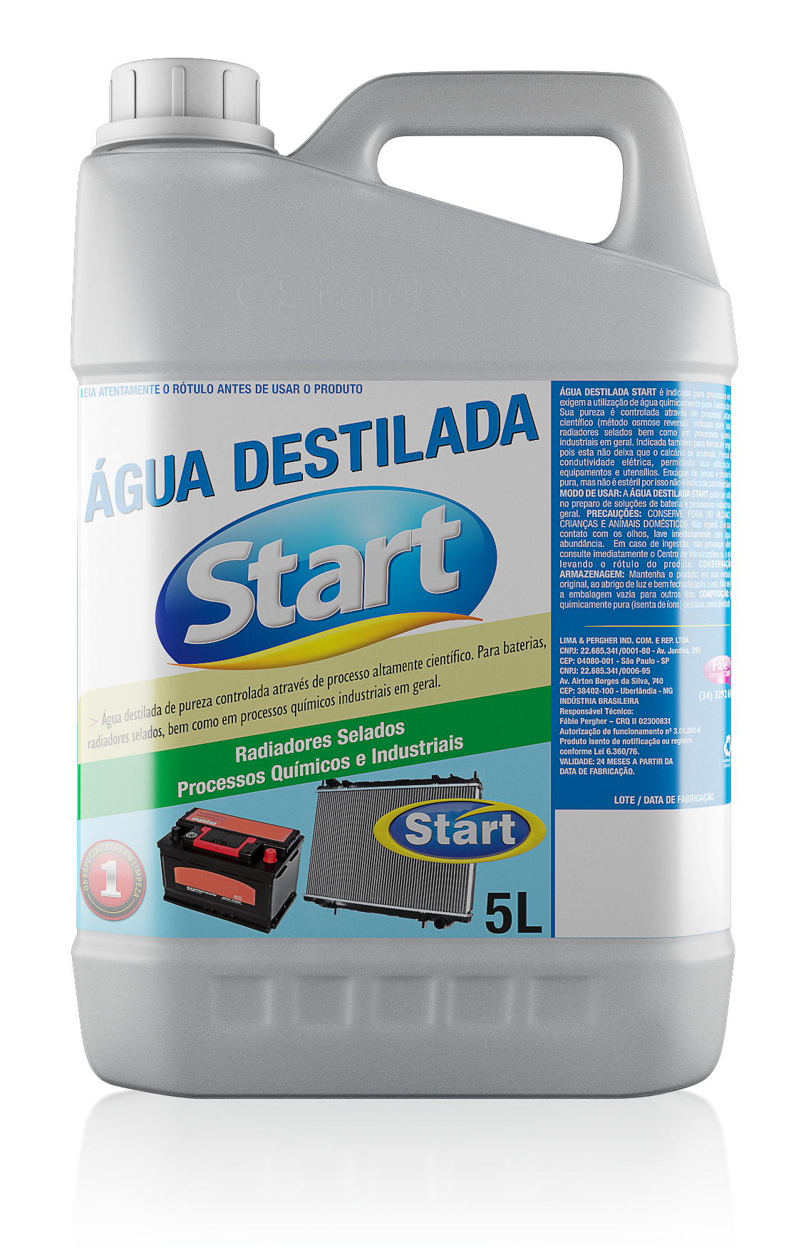 ÁGUA DESTILADA 4X5L