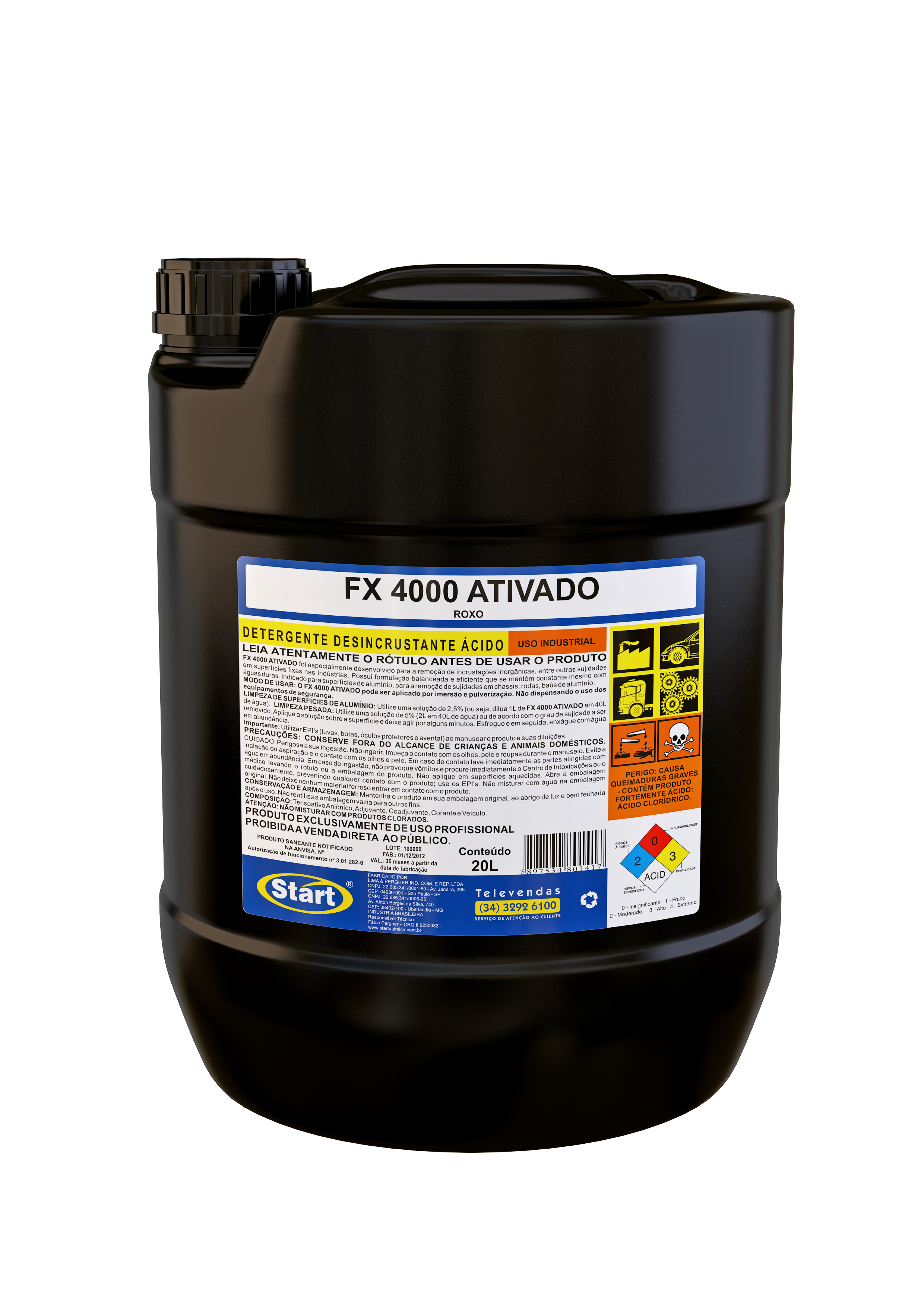 REMOVEDOR DE INCRUSTACIONES FX 4000 ACTIVADO