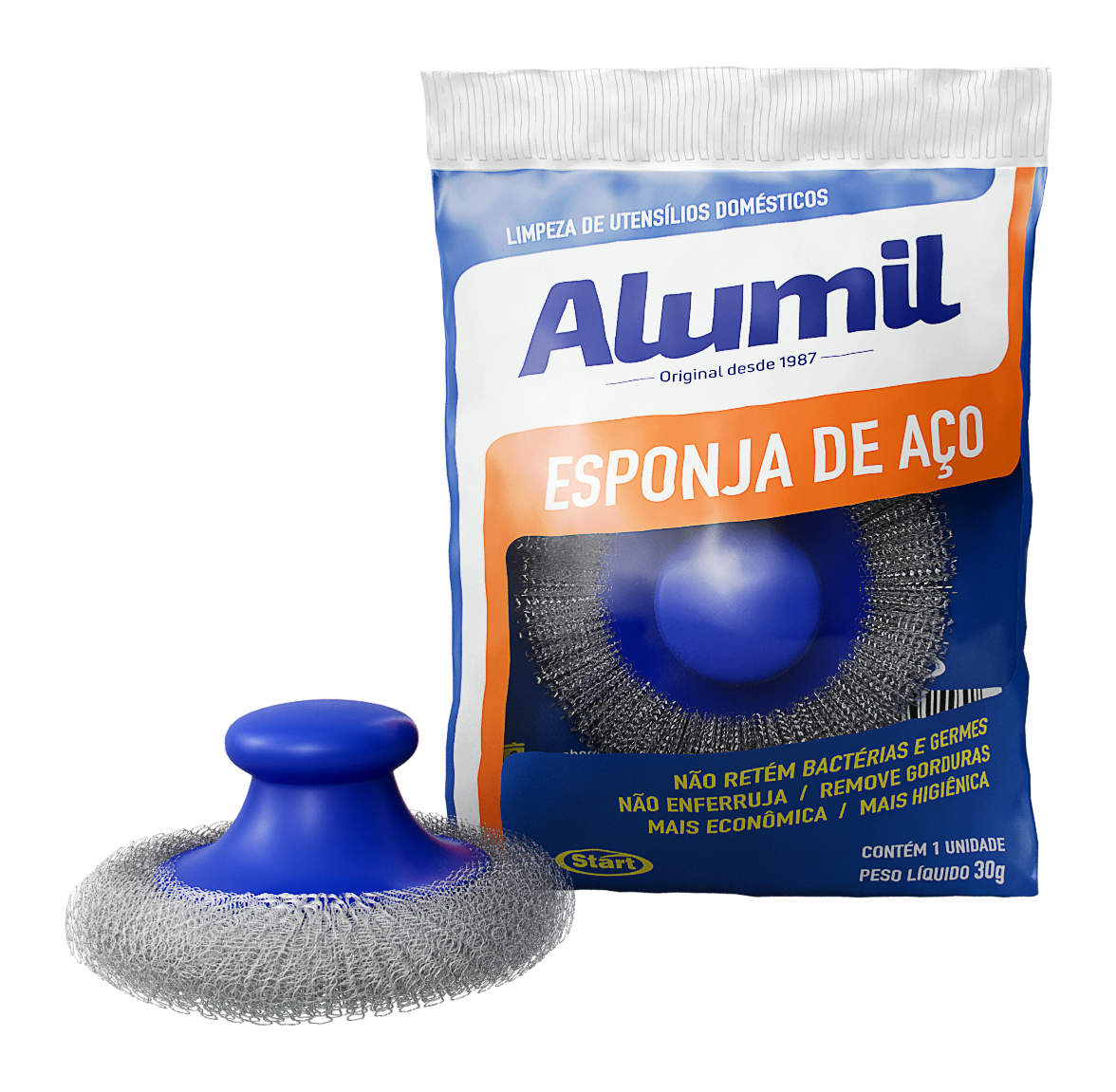 ESPONJA ANATÓMICA ACERO ALUMIL 25X1 (30G)