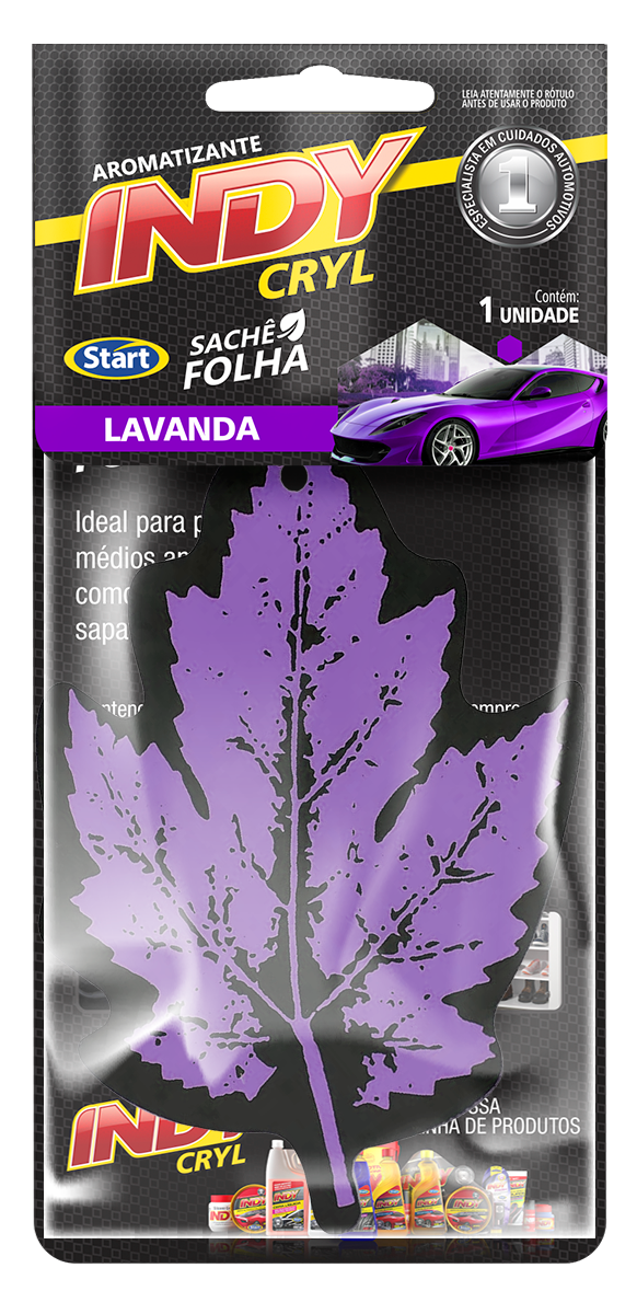 INDY AMBIENTADOR DE COCHE LAVANDA 6X1