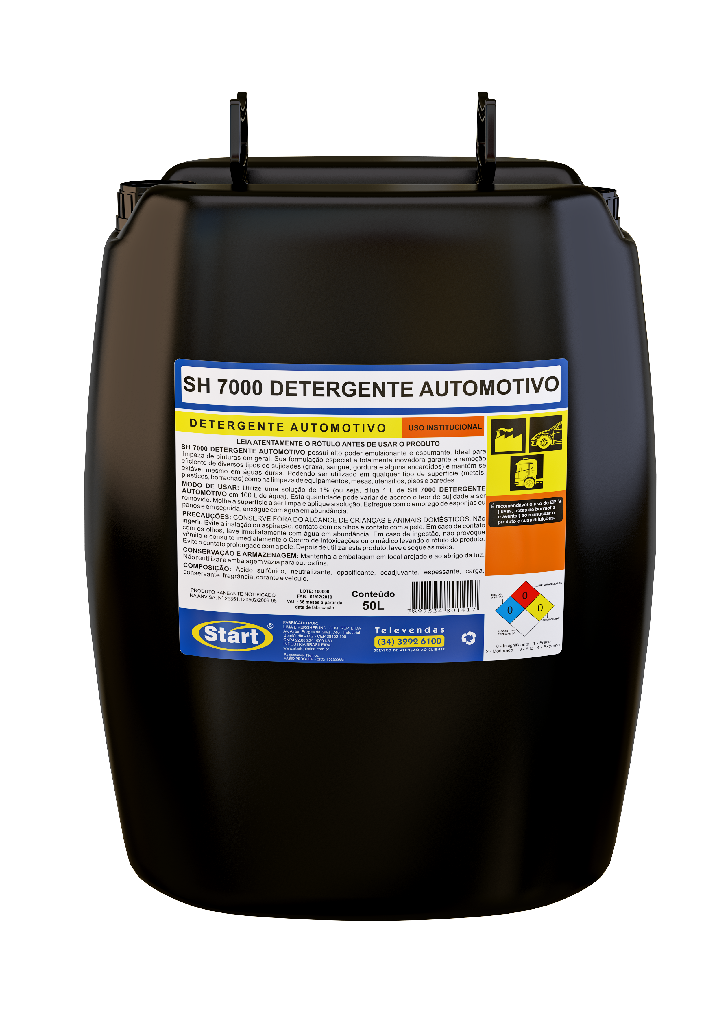 SH 7000 DETERGENTE AUTOMOTIVO 50L 1:100