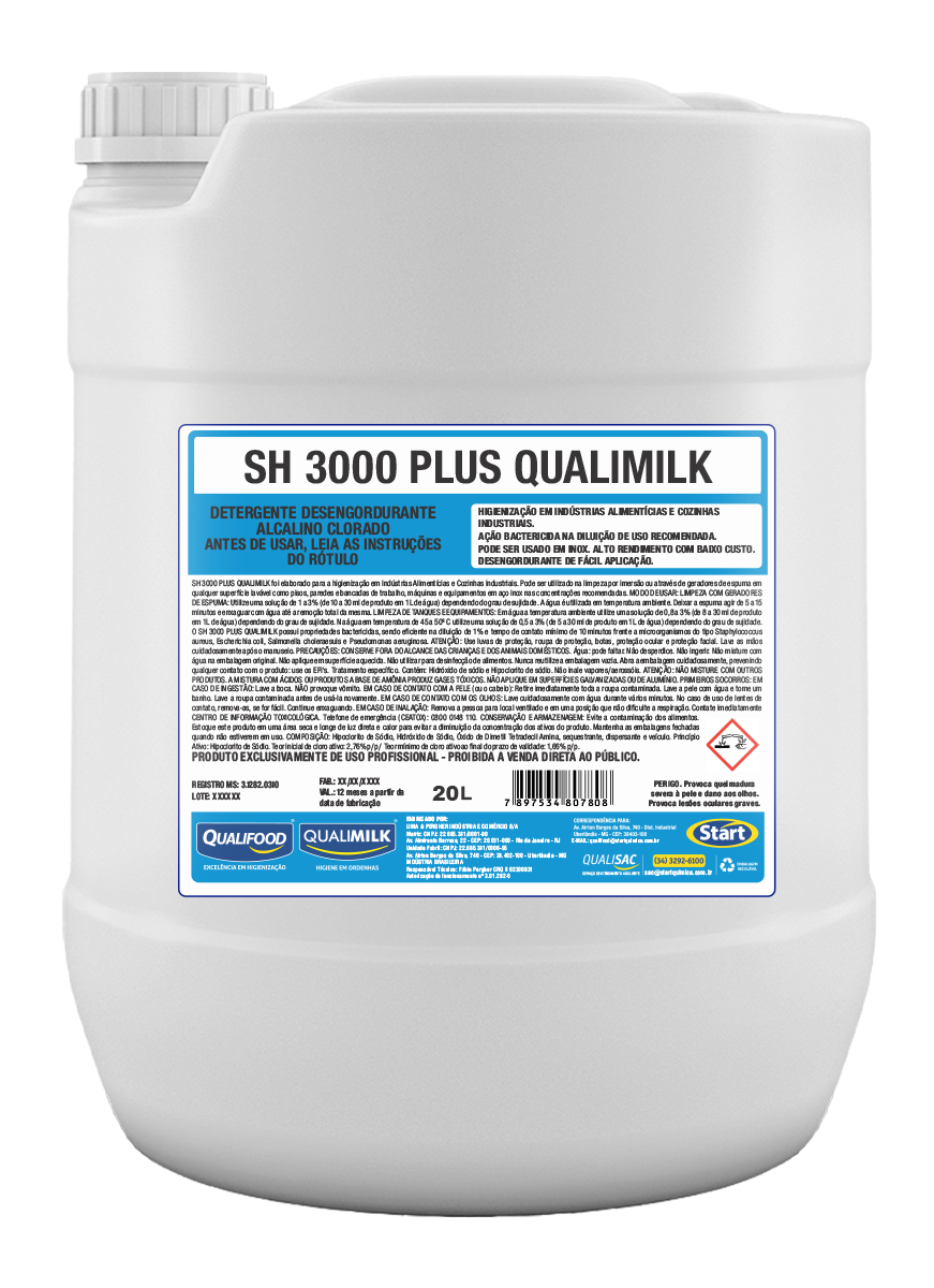 SH 3000 PLUS QUALIMILK 20L VG