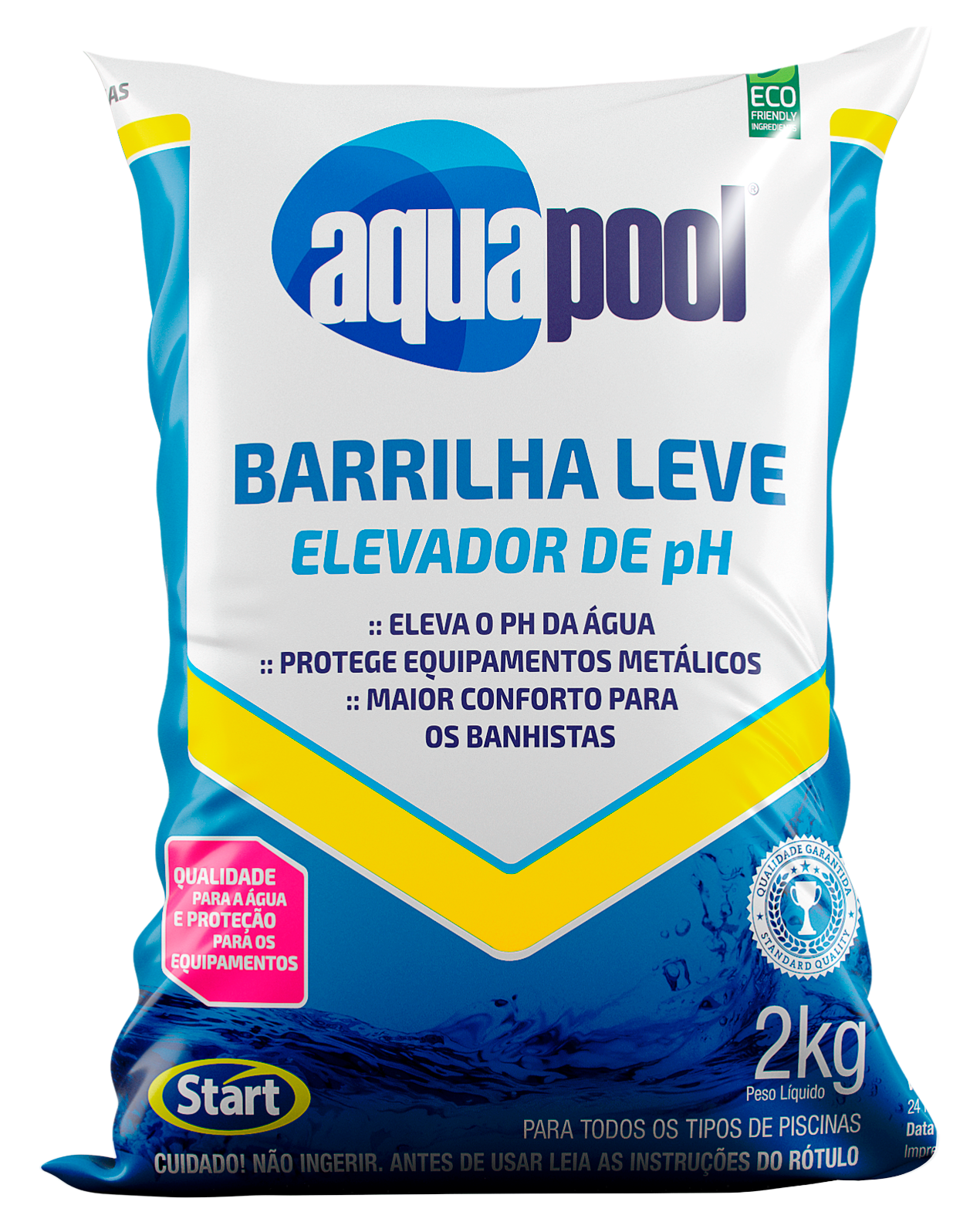 AQUAPOOL BARRILHA LEVE ELEVADOR PH GR 12X2KG