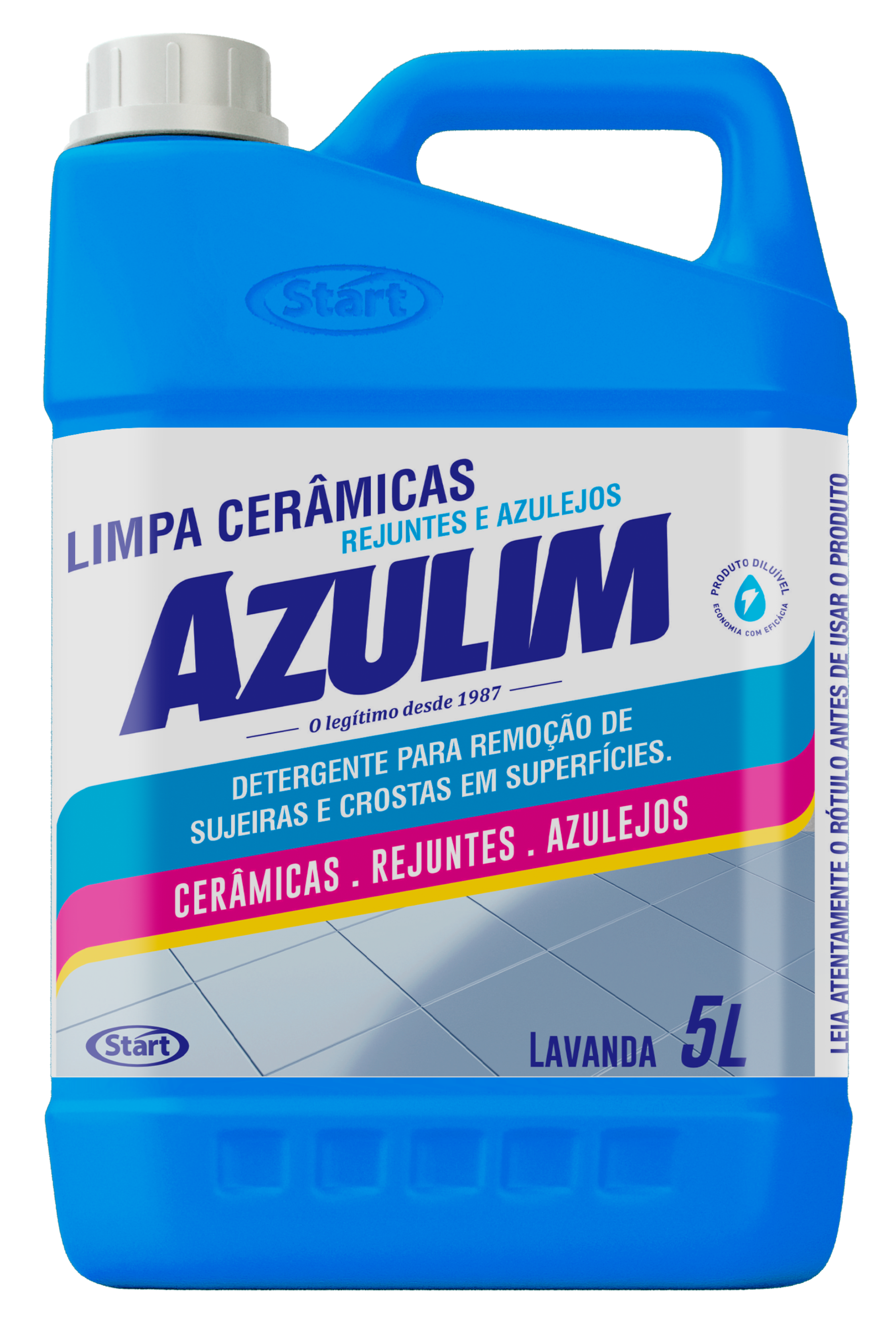 Limpa Cerâmicas e Azulejos Azulim 5L Lavanda