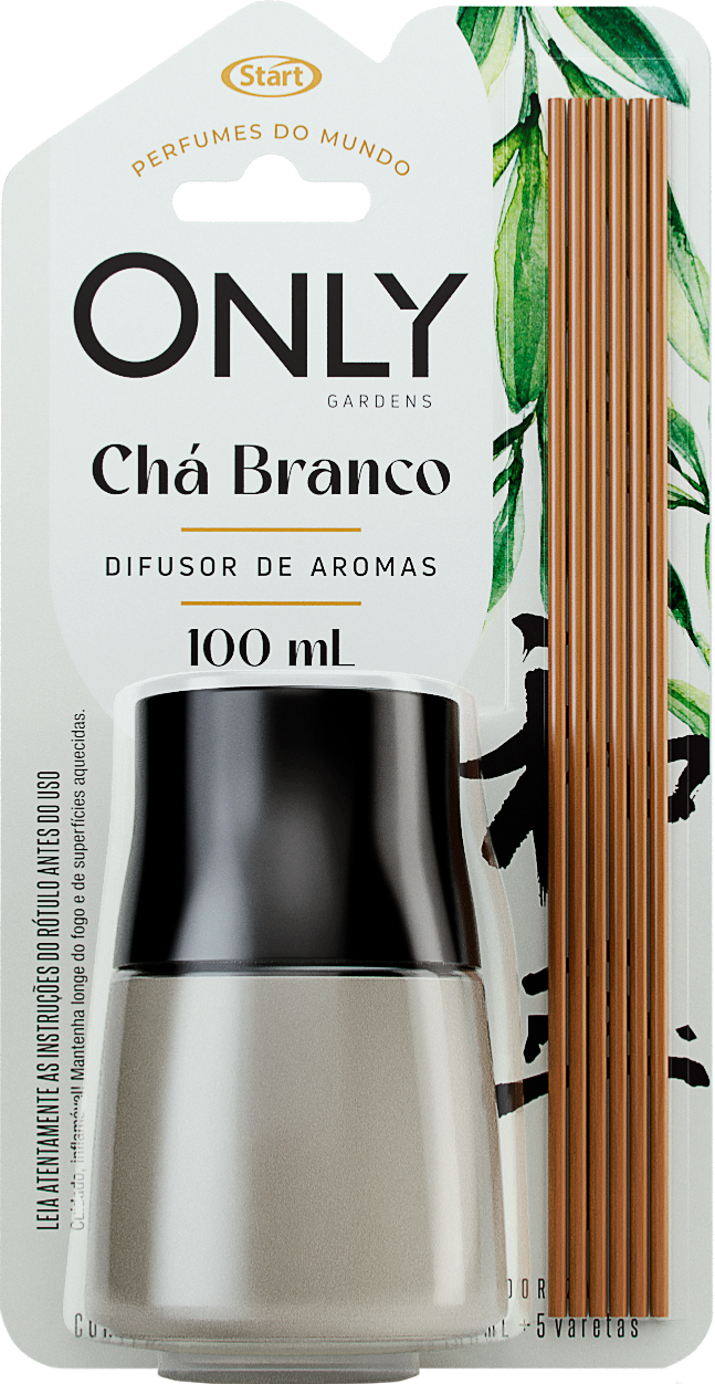 DIFUSOR DE AROMAS ONLY CHA BRANCO 12X100ML