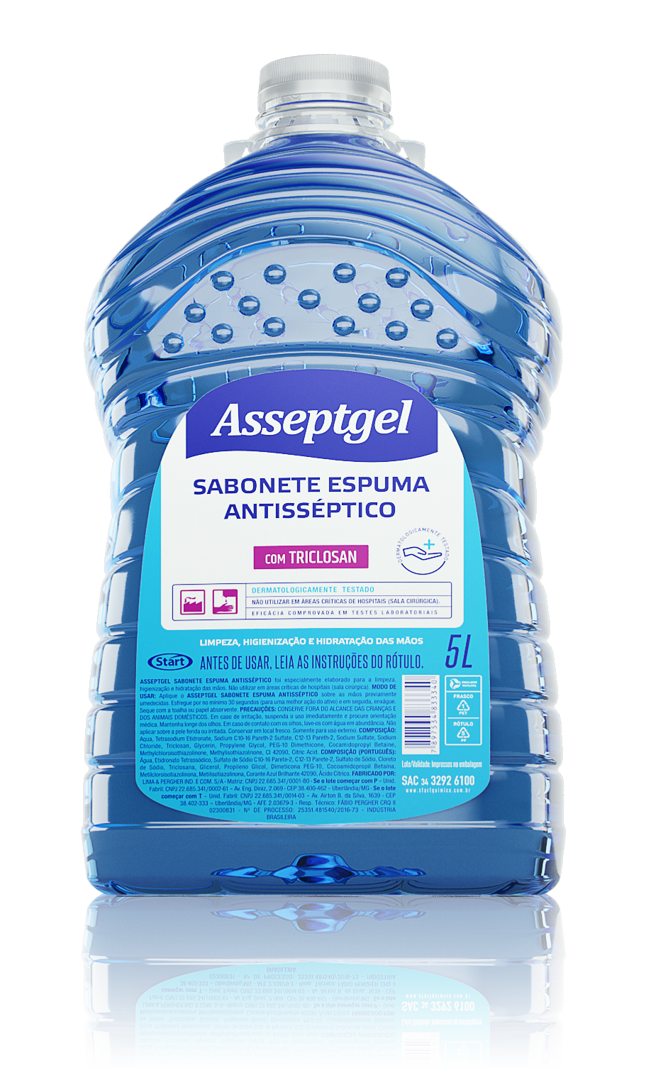 ASSEPTGEL FOAM SOAP WITH TRICLOSAN