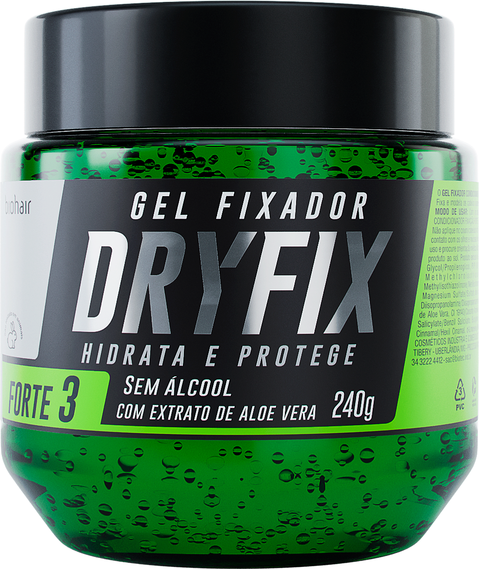 DRYFIX GEL FIXADOR COND FIXACAO FORTE 3 POTE 12X240G