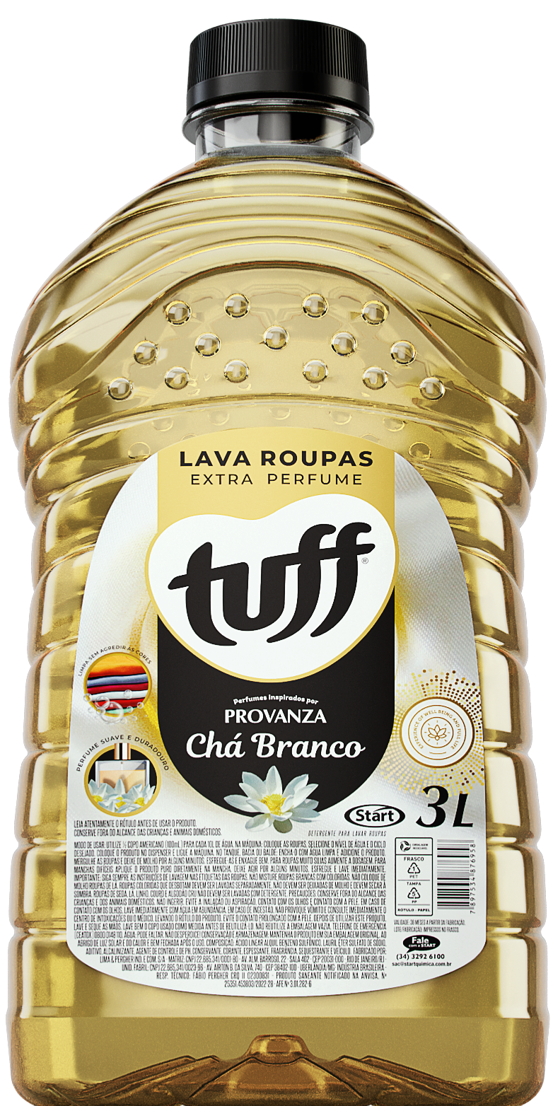 Detergente Líquido Tuff 3L Fragancias Inspiradas en Provanza Té Blanco