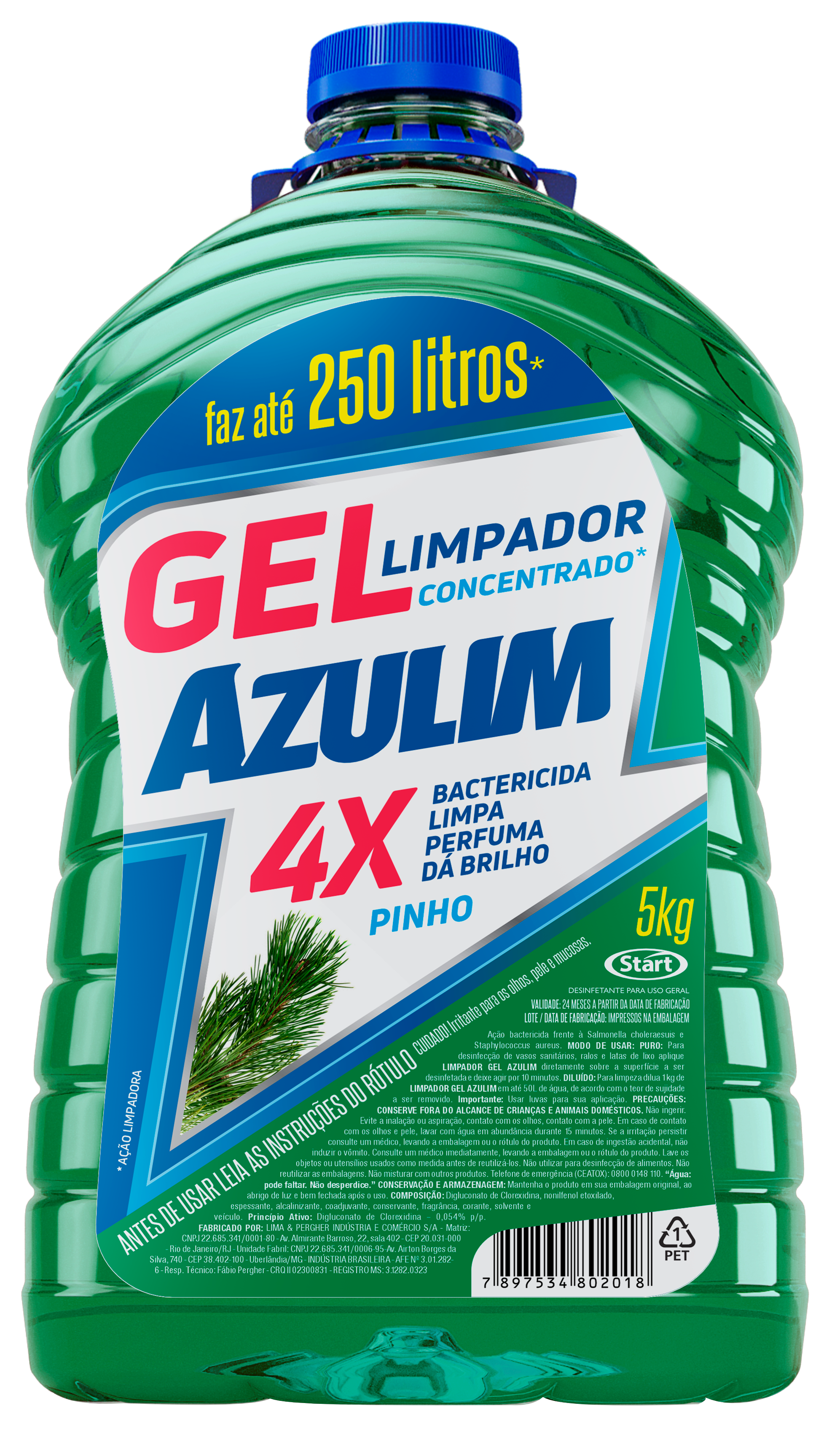 AZULIM GEL CLEANER 4X5KG PINE