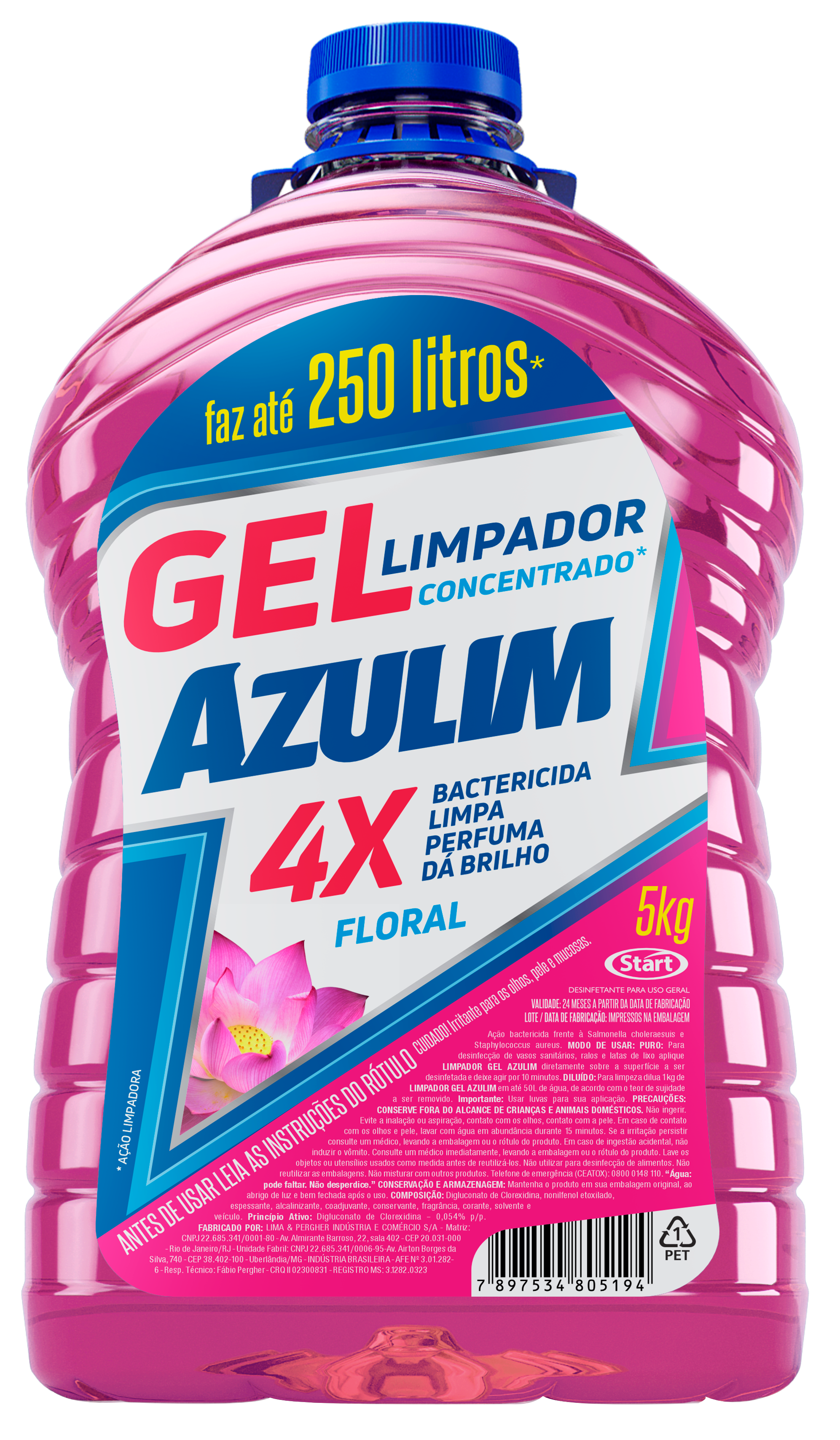 AZULIM GEL CLEANER 4X5KG FLORAL