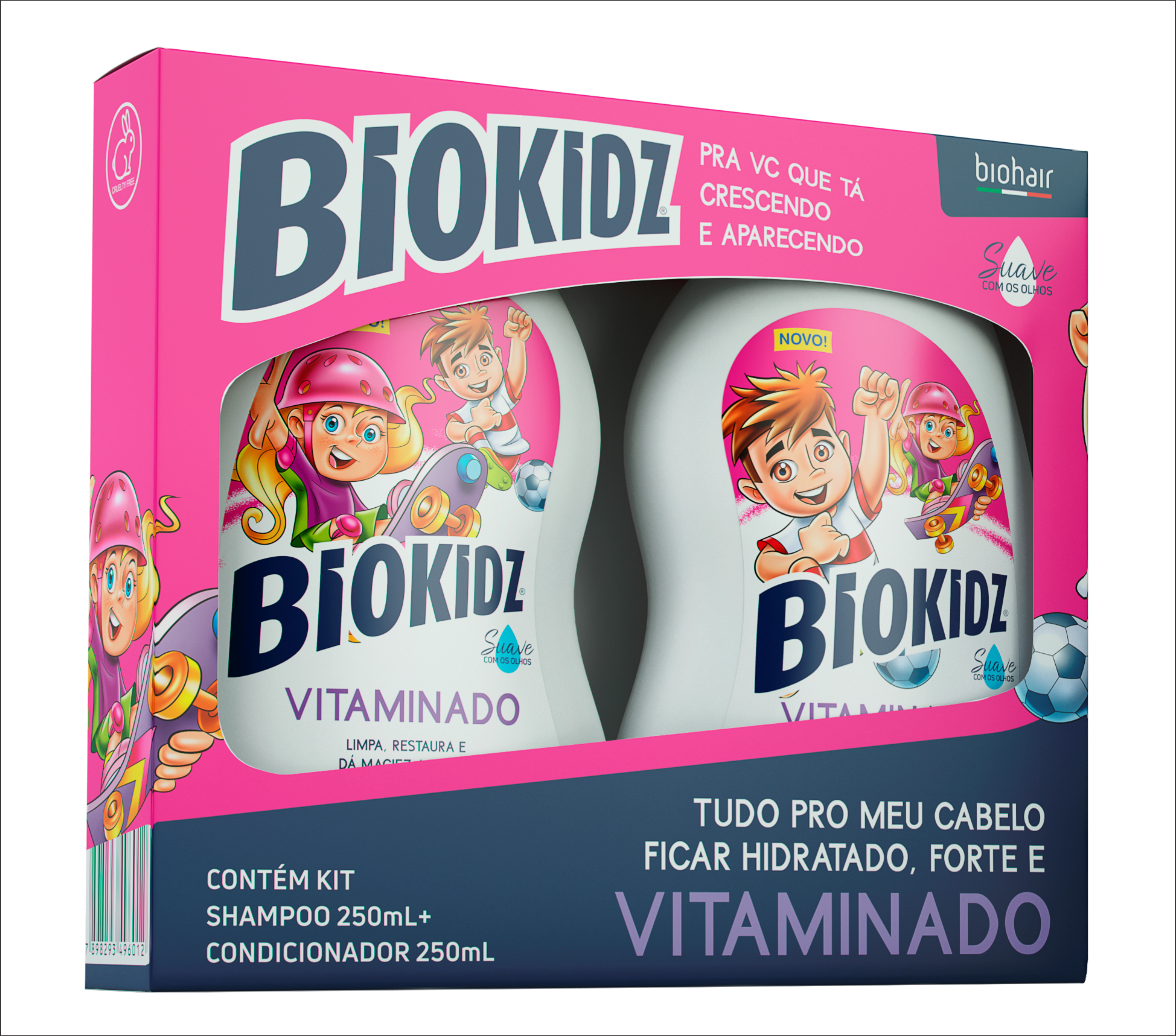 BIOKIDZ KIT DE CHAMPÚ Y ACONDICIONADOR INFANTIL VITAMINADO