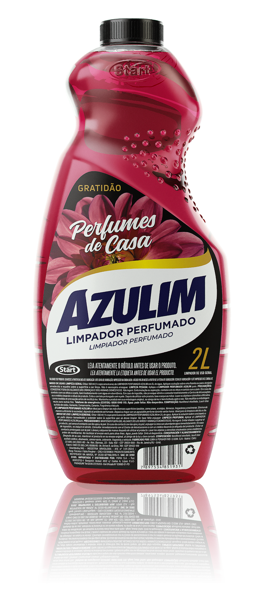LIMPIADOR PERFUMADO AZULIM GRATITUD 6X2L