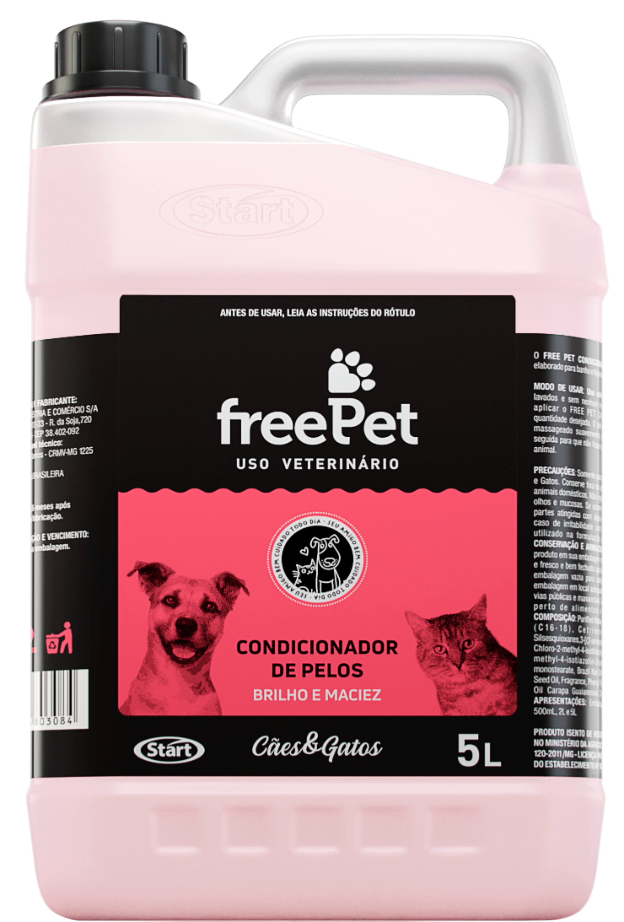 FREE PET CONDICIONADOR PELOS 5L