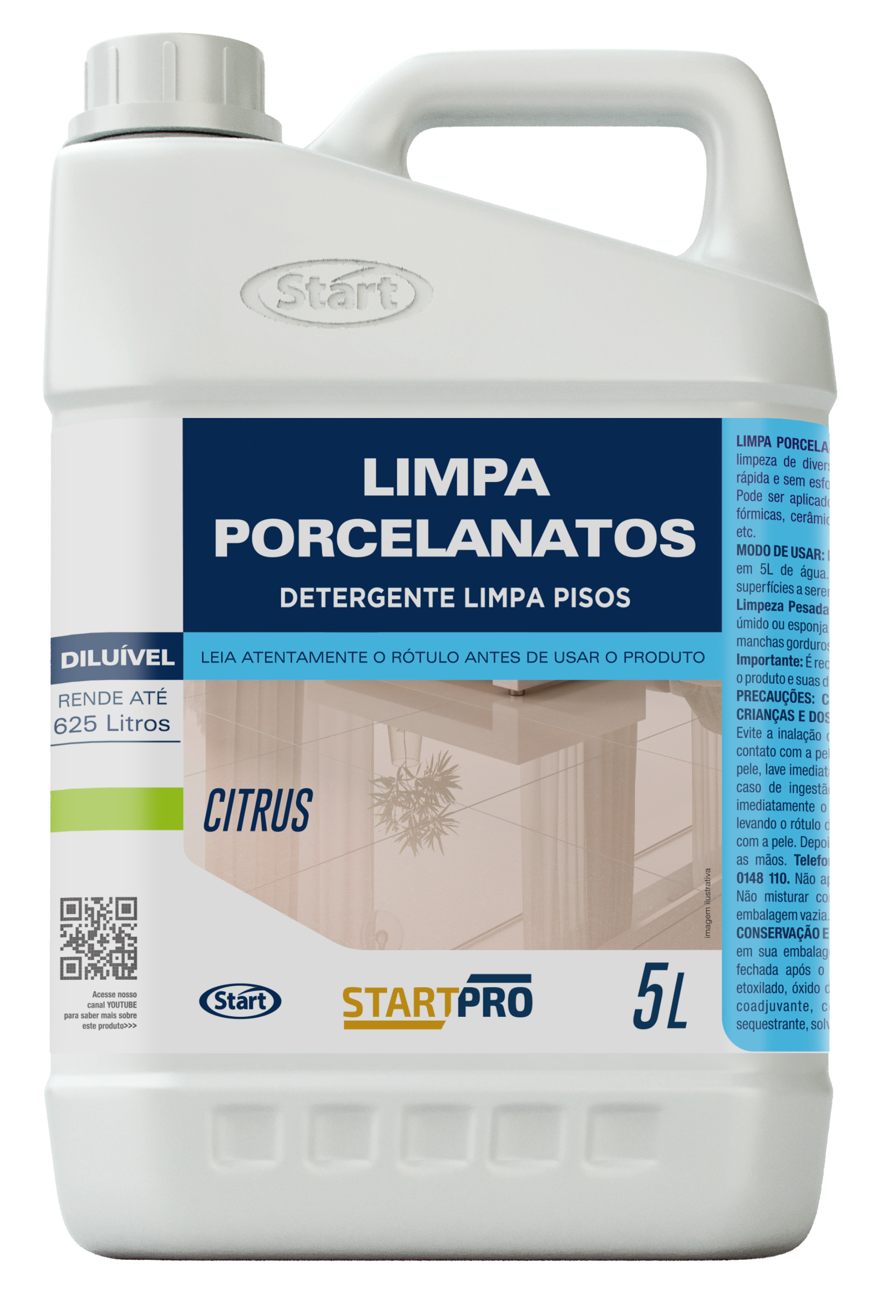 LIMPIADOR PARA PORCELANATO STARTPRO 4X5L CITRUS