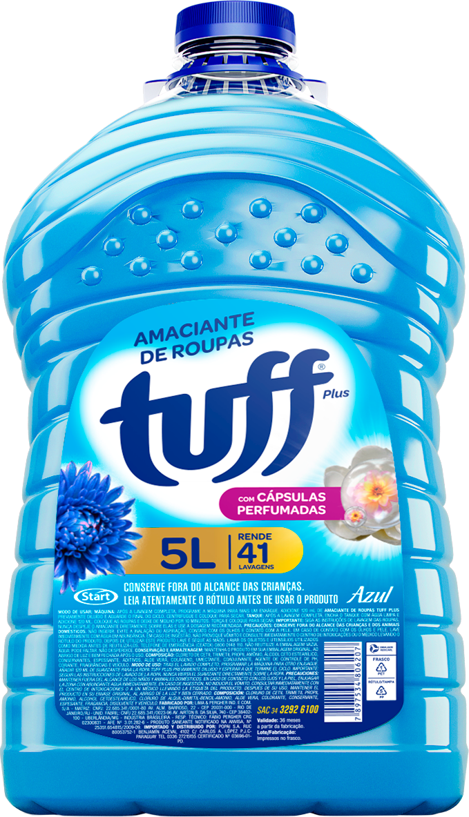 Suavizante de Ropa Tuff Plus 5L Azul