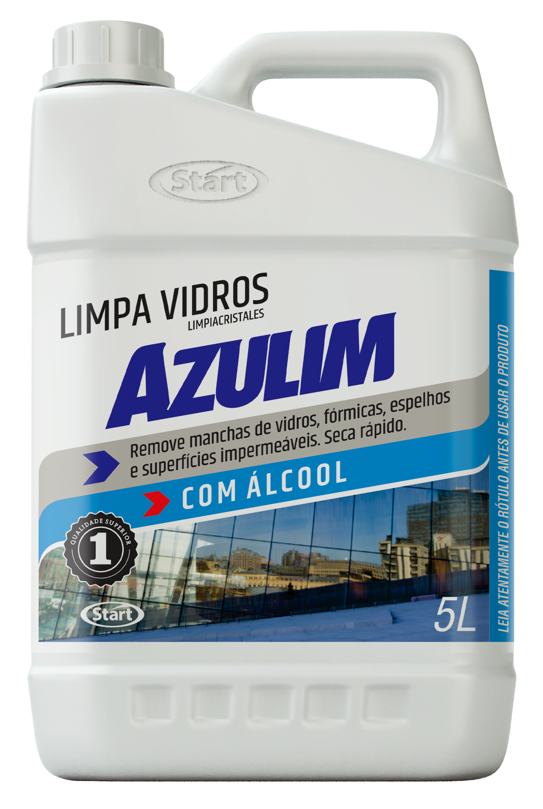 LIMPA VIDROS AZULIM 4X5L