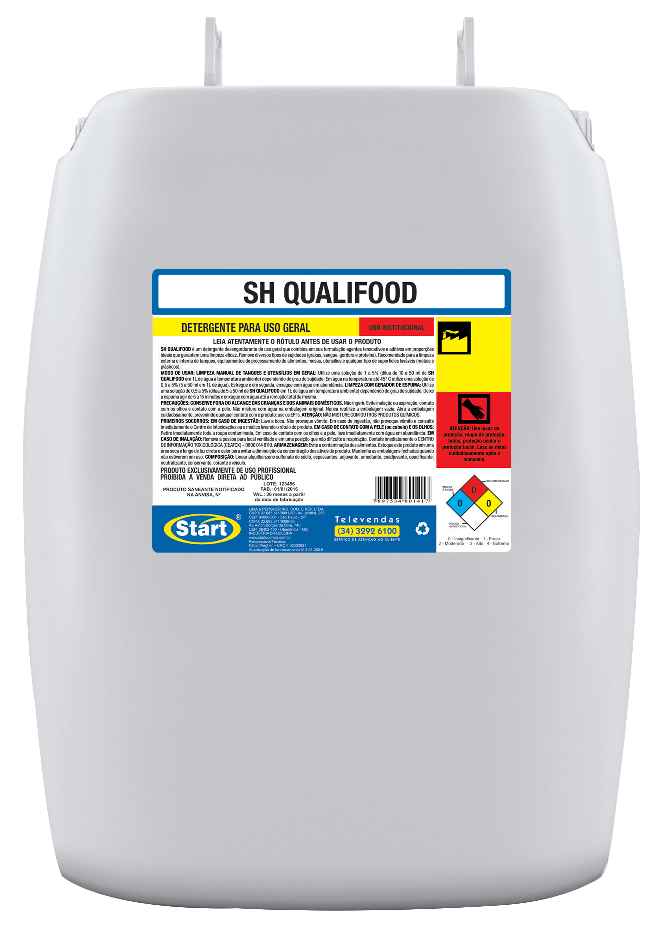 SH QUALIFOOD 50L DETERGENTE