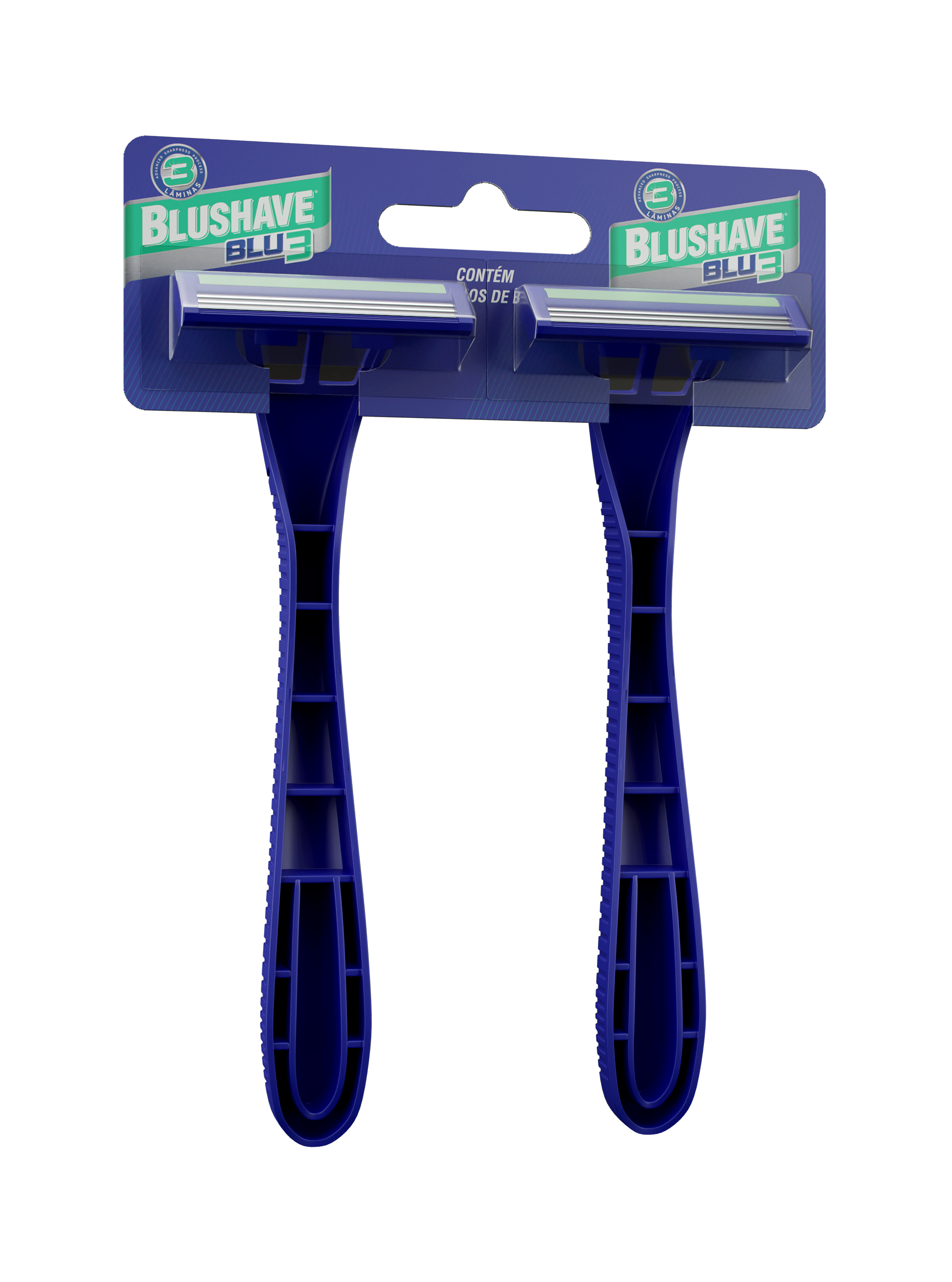 BLUSHAVE BLU3 AFEITADORA 3 HOJAS CON BANDA LUBRICANTE SM 12X2X1 BLÍSTER