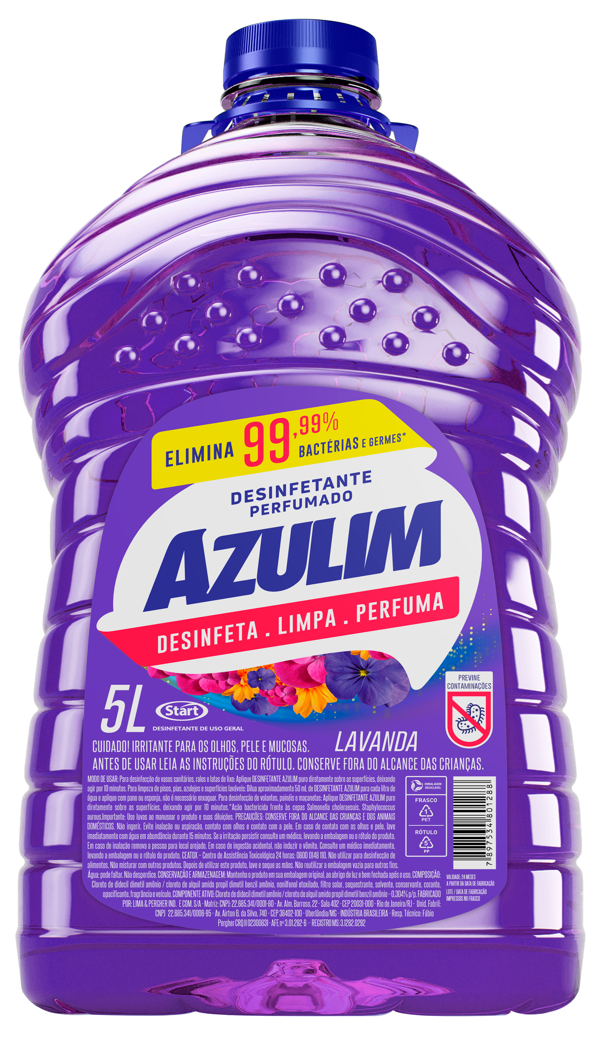 Desinfetante Azulim 5L Lavanda
