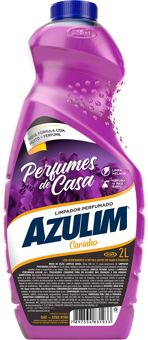 LIMPIADOR PERFUMADO AZULIM CARIÑO 6X2L