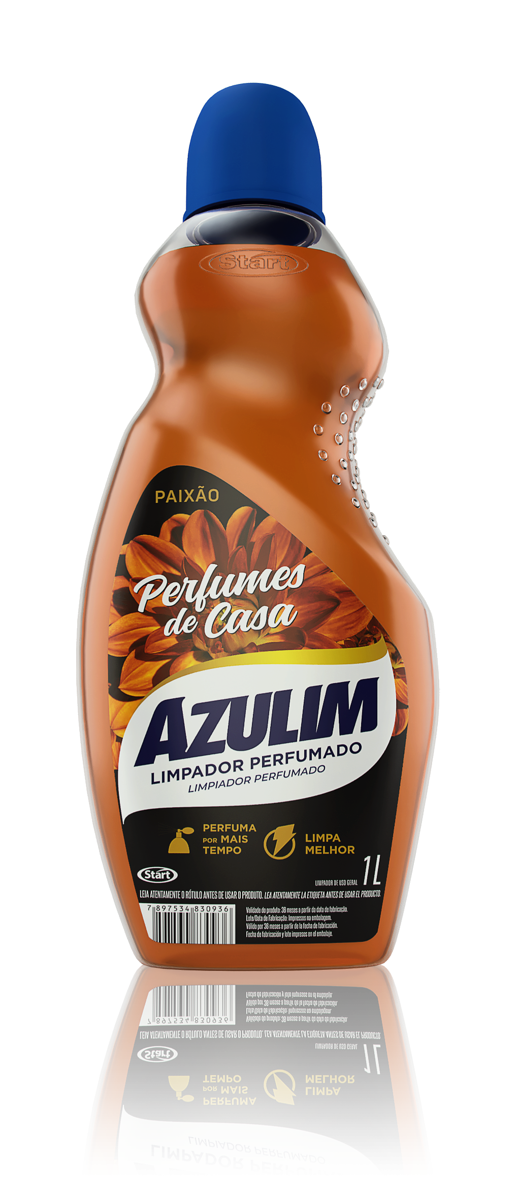 LIMPIADOR PERFUMADO AZULIM PASIÓN 12X1L