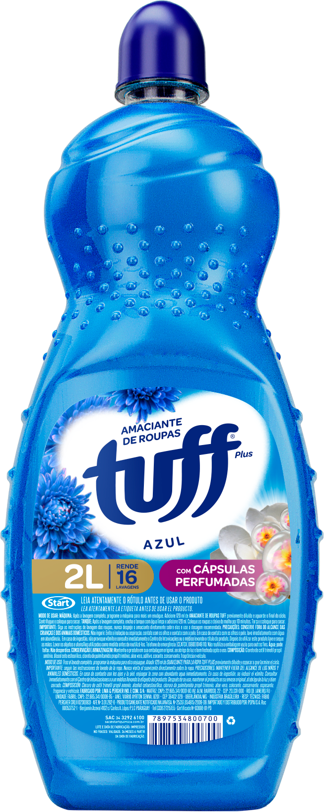 Suavizante de Ropa Tuff Plus 2L Azul