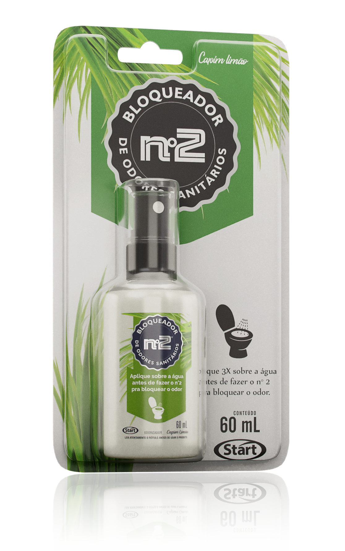 SANITARY ODOR BLOCKER N2 LEMONGRASS BLISTER 12X60ML