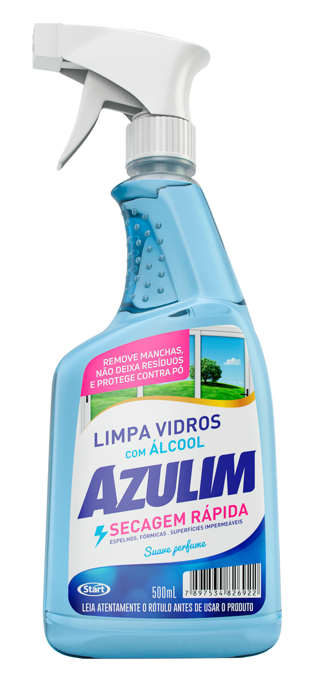 LIMPA VIDROS AZULIM SPRAY 6X500ML