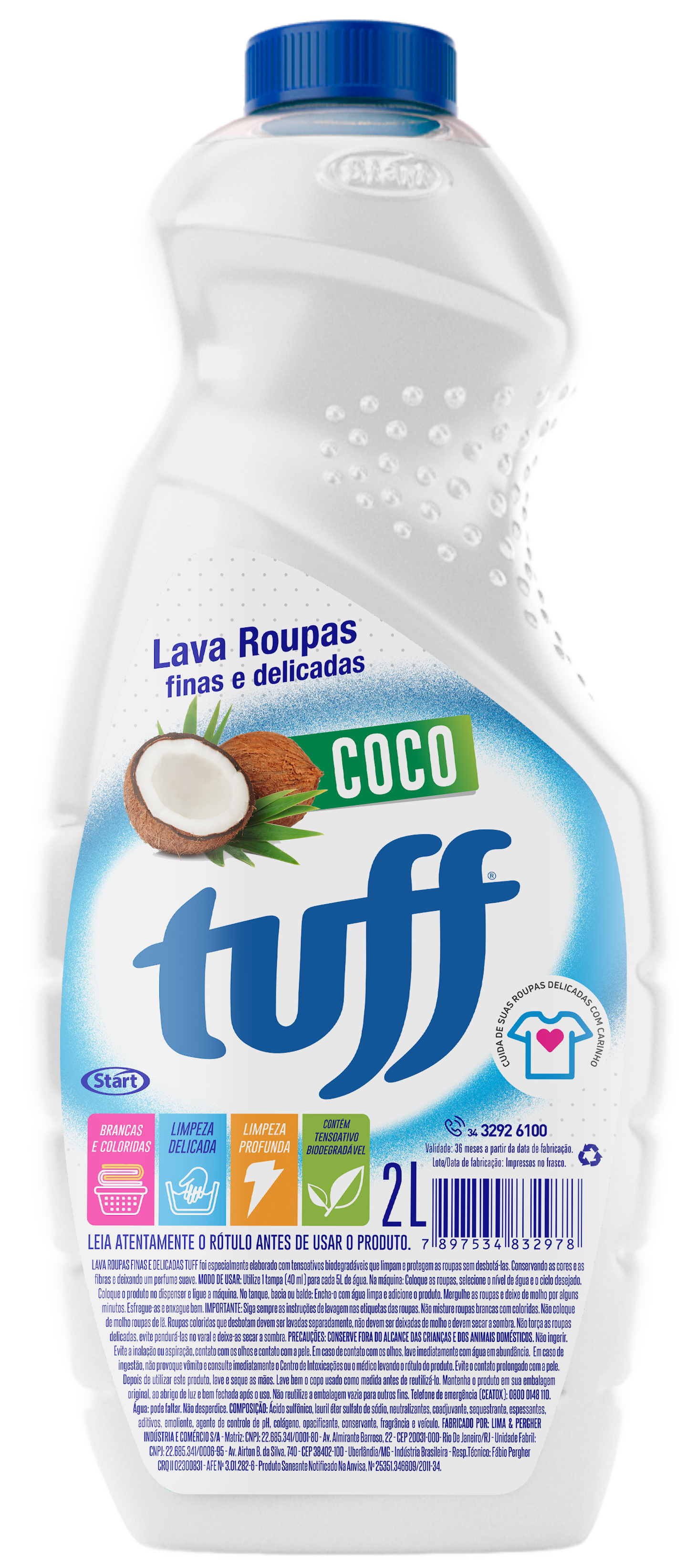Detergente Para Ropa Finas y Delicadas Tuff Coco