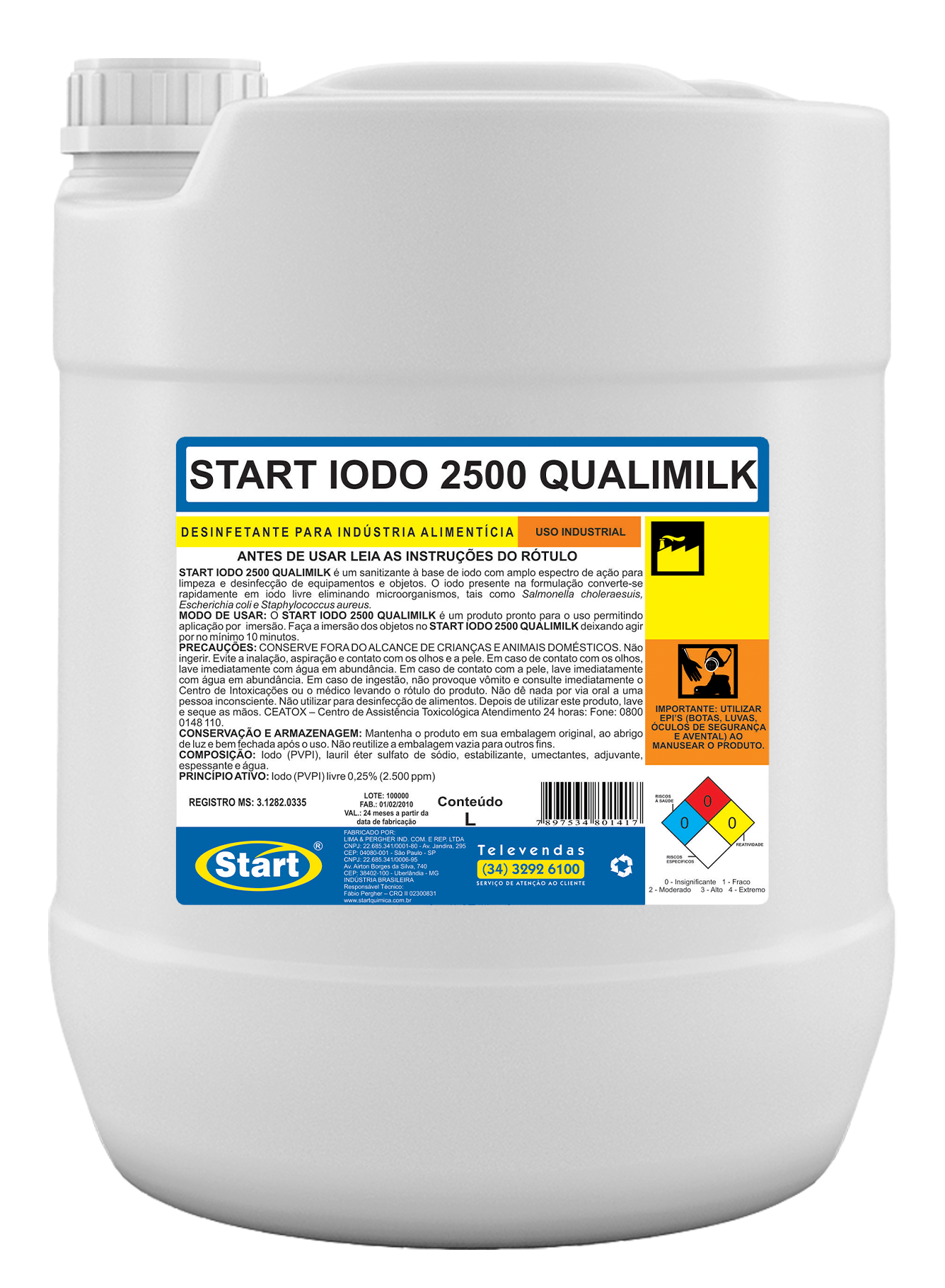 START IODINE 2500 QUALIMILK
