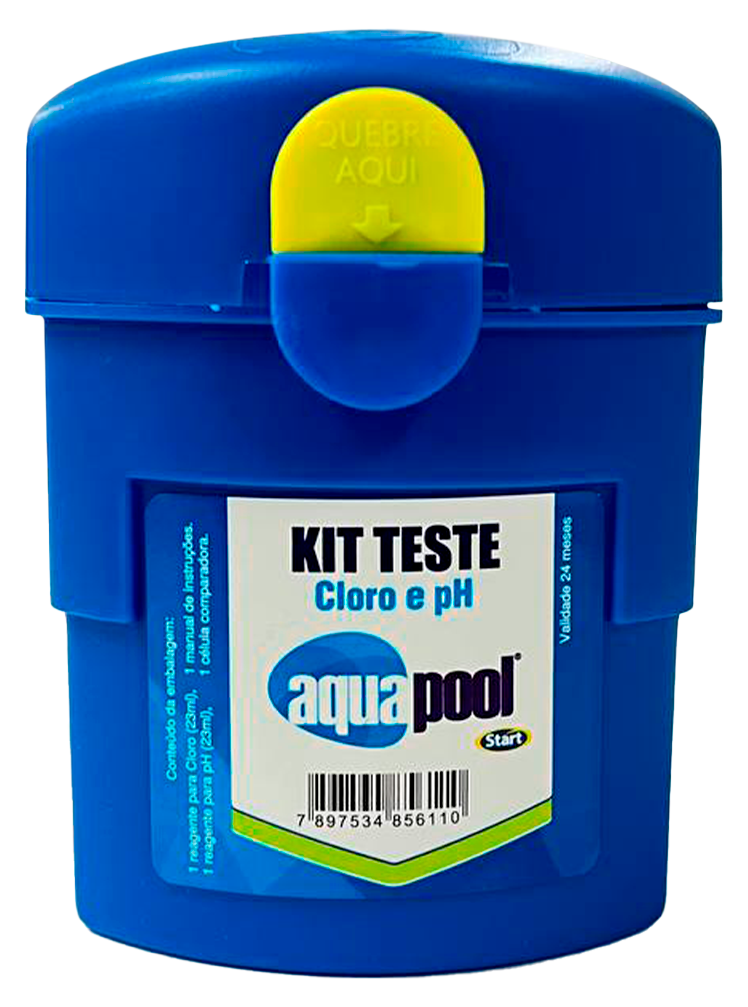 AQUAPOOL ESTOJO DE TESTES CLORO E pH 12X1
