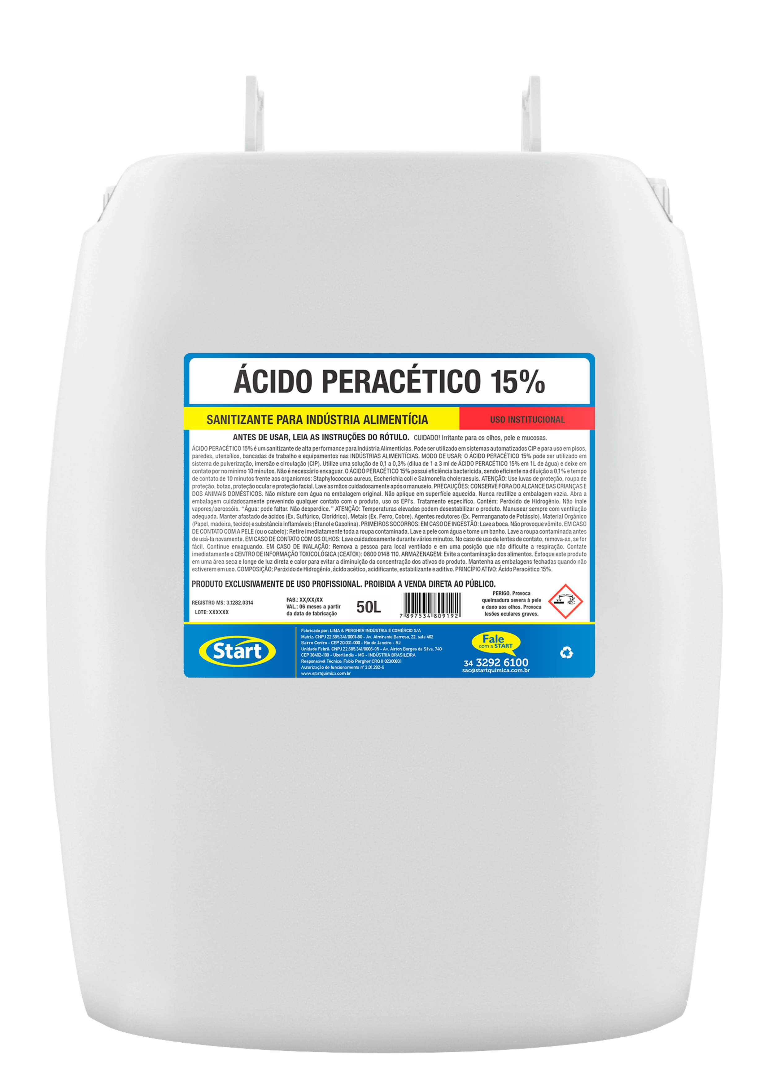ÁCIDO PERACÉTICO 15% 50L QUALIMILK