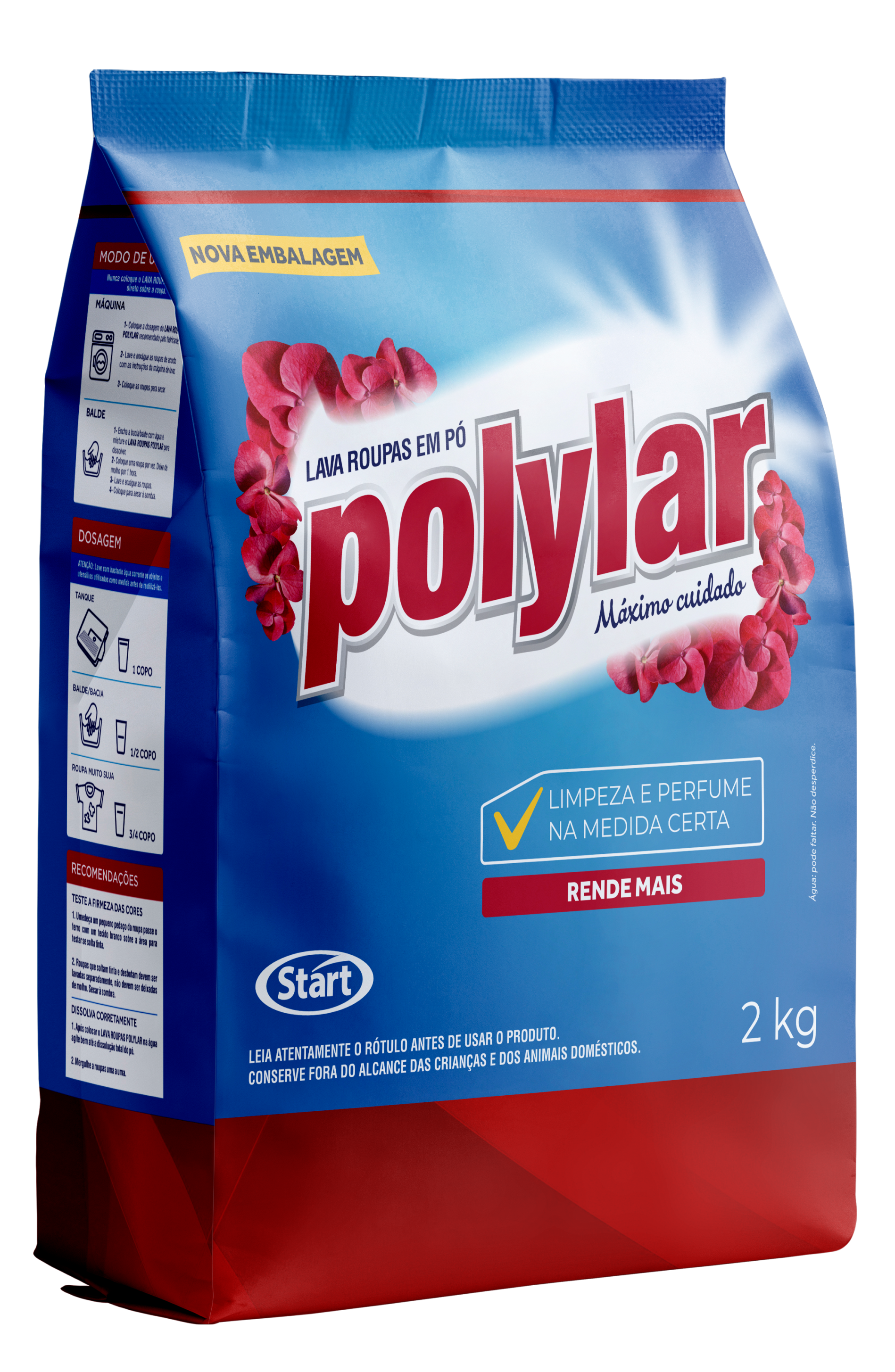 POLYLAR POWDER DETERGENT SACHET 6x2KG