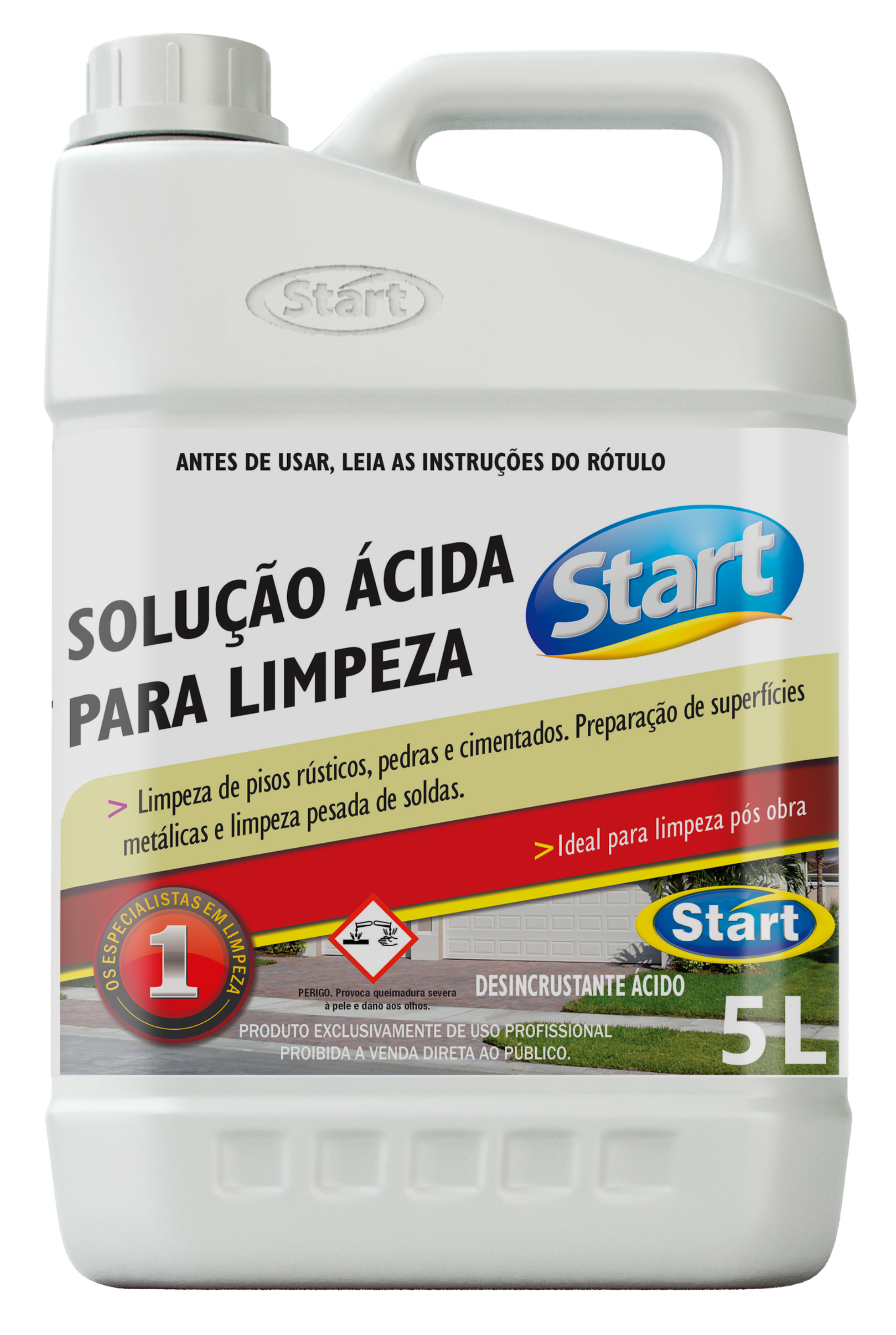 SOL ÁCIDA START 4X5L LIMPEZA PESADA