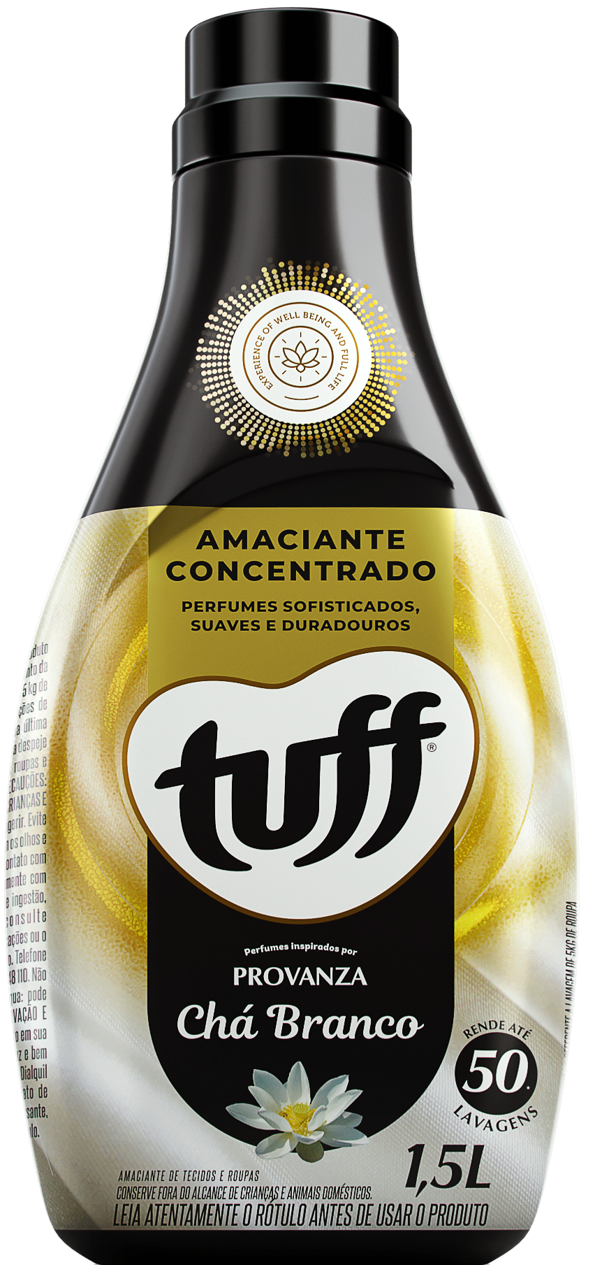Suavizante de Ropas Concentrado Tuff 1,5L Fragancias Inspiradas en Provanza Té Blanco